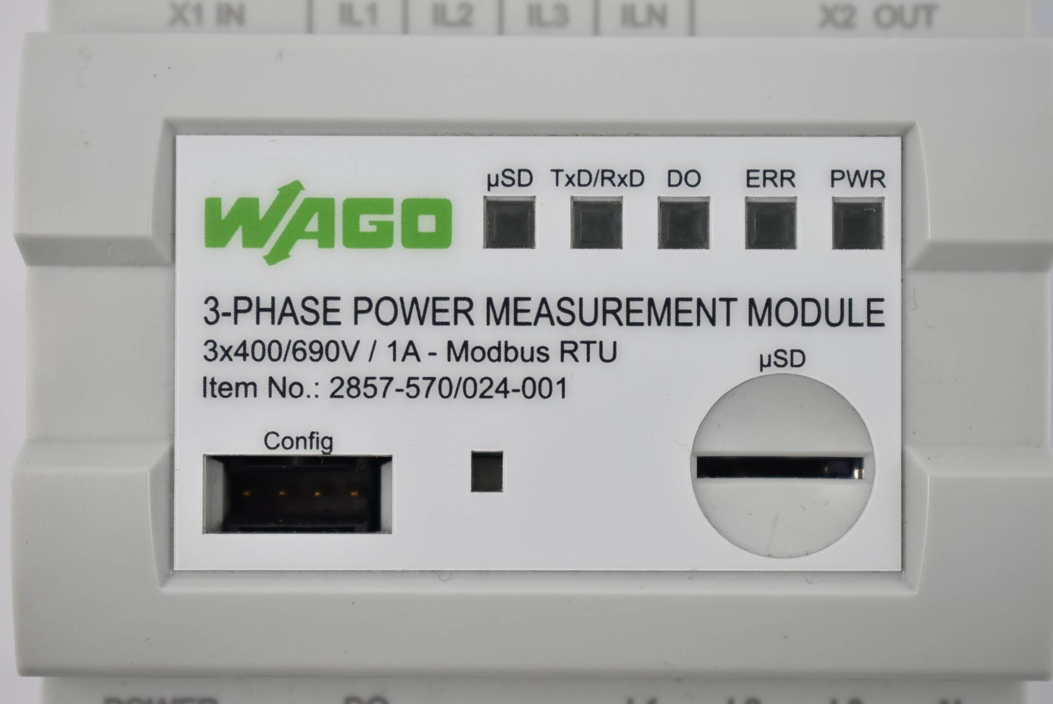 Wago 3-Phasen-Leistungsmessumformer 2857-570/024-001