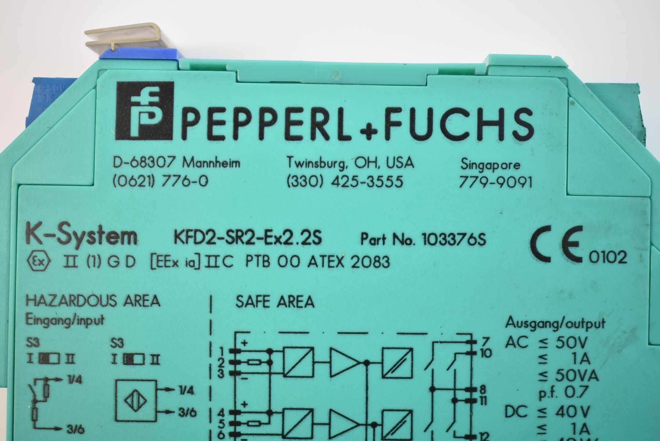 Pepper+Fuchs Schaltverstärker KFD2-SR2-Ex.2.2S ( 103376S )