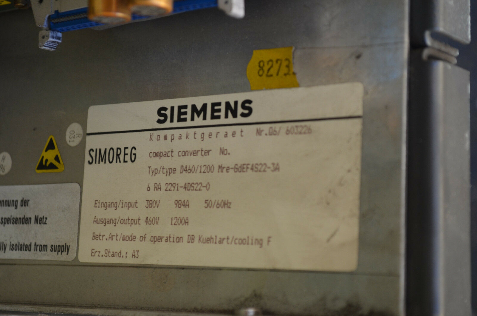 Siemens simoreg Kompaktgeraet 6RA2291-4DS22-0 ( 6RA2 291-4DS22-0 )