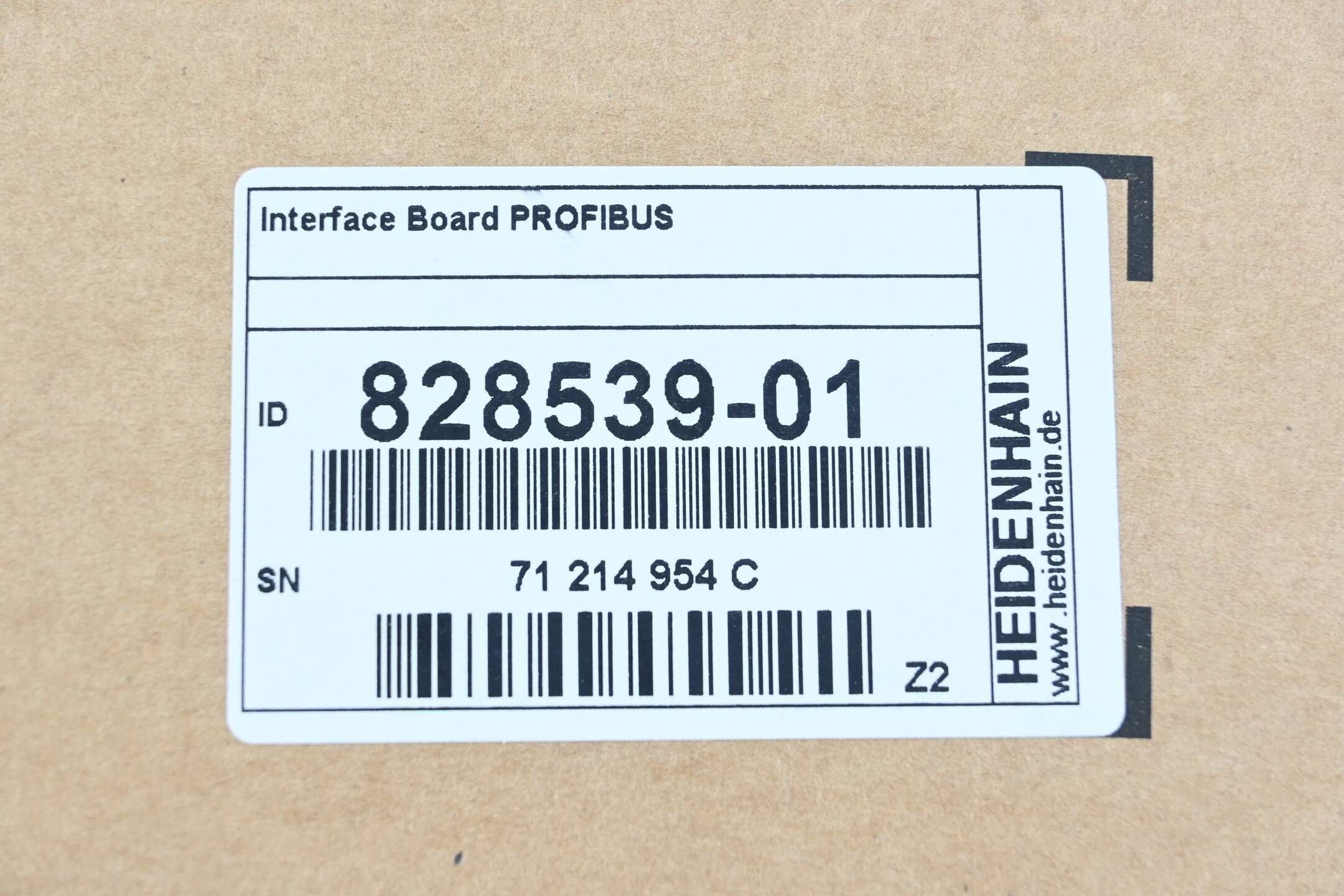 Heidenhain Interface Board Profibus ( 828539-01 ) Vers. Z2