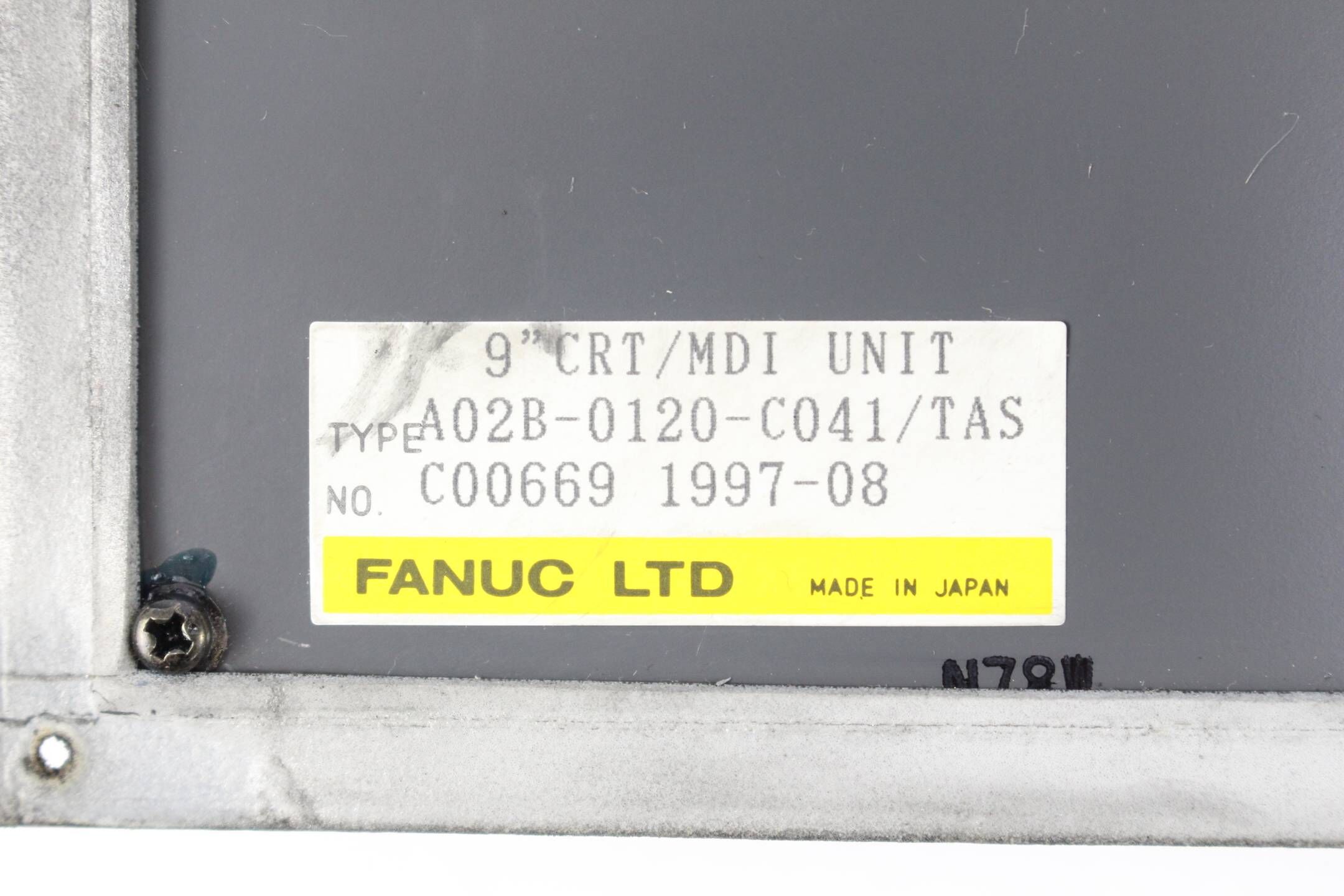 Fanuc Series 18-T Bedienpanel A02B-0120-C041/TAS inkl. A61L-0001-0093