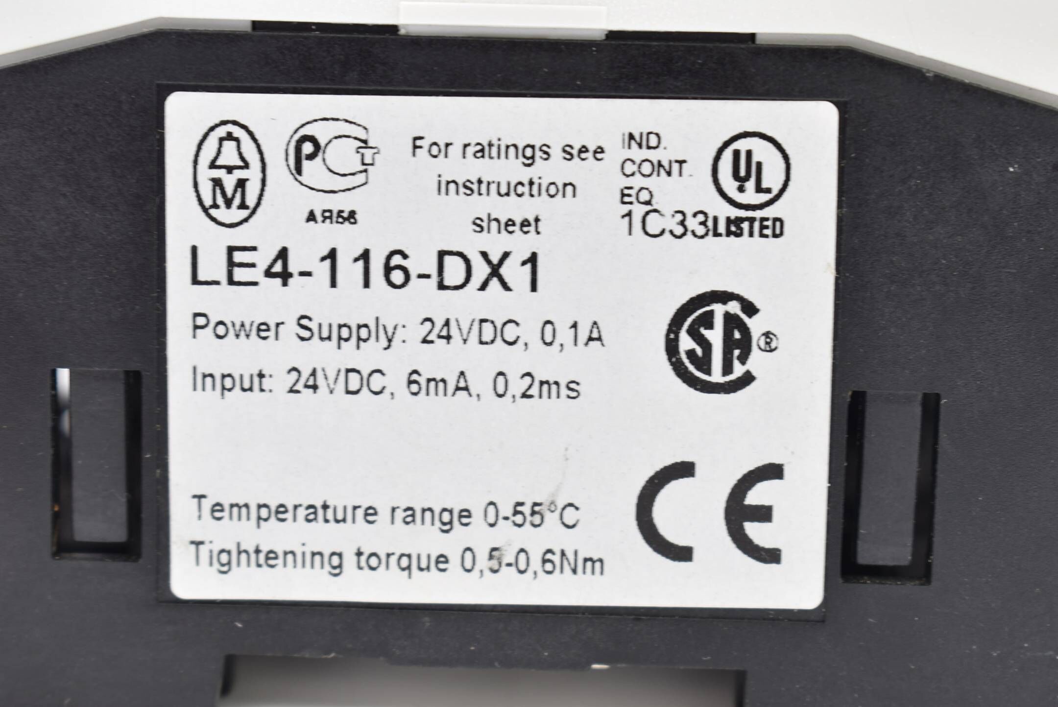 Moeller Erweiterungsmodul 24VDC 0,1A 6mA 0,2ms LE4-116-DX1
