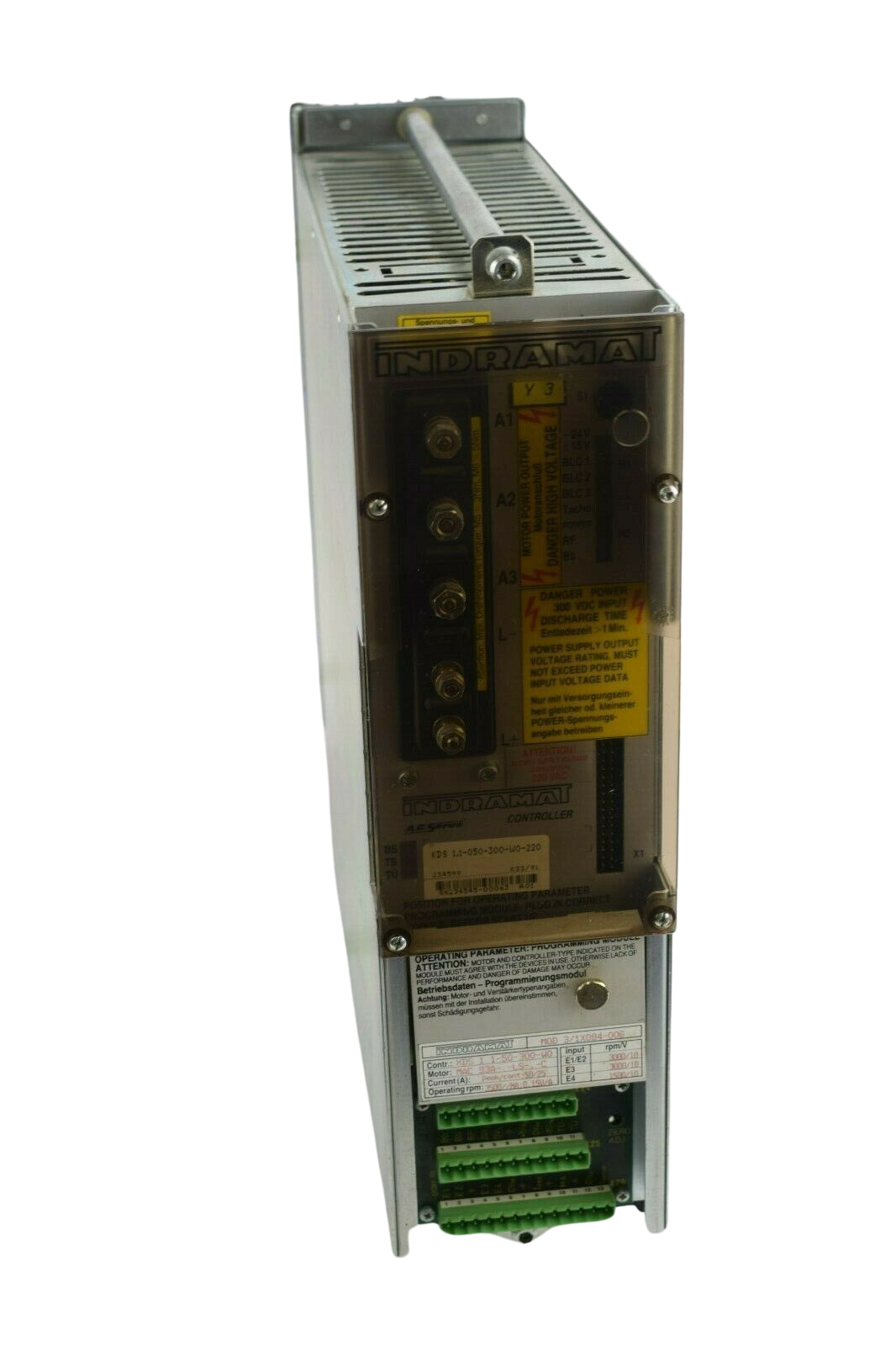 Indramat A.C. Servo Controller KDS 1.1-050-300-W0-220 + MOD3/1X094-006