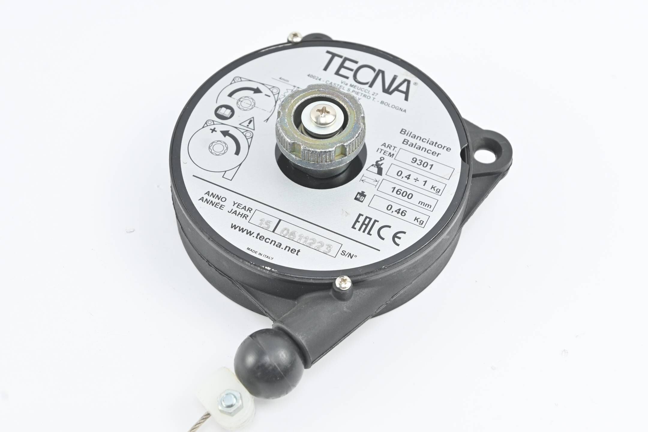 Tecna Federzug 9301 Tragleistung: 0,4-1kg Seilauszug: 1600mm