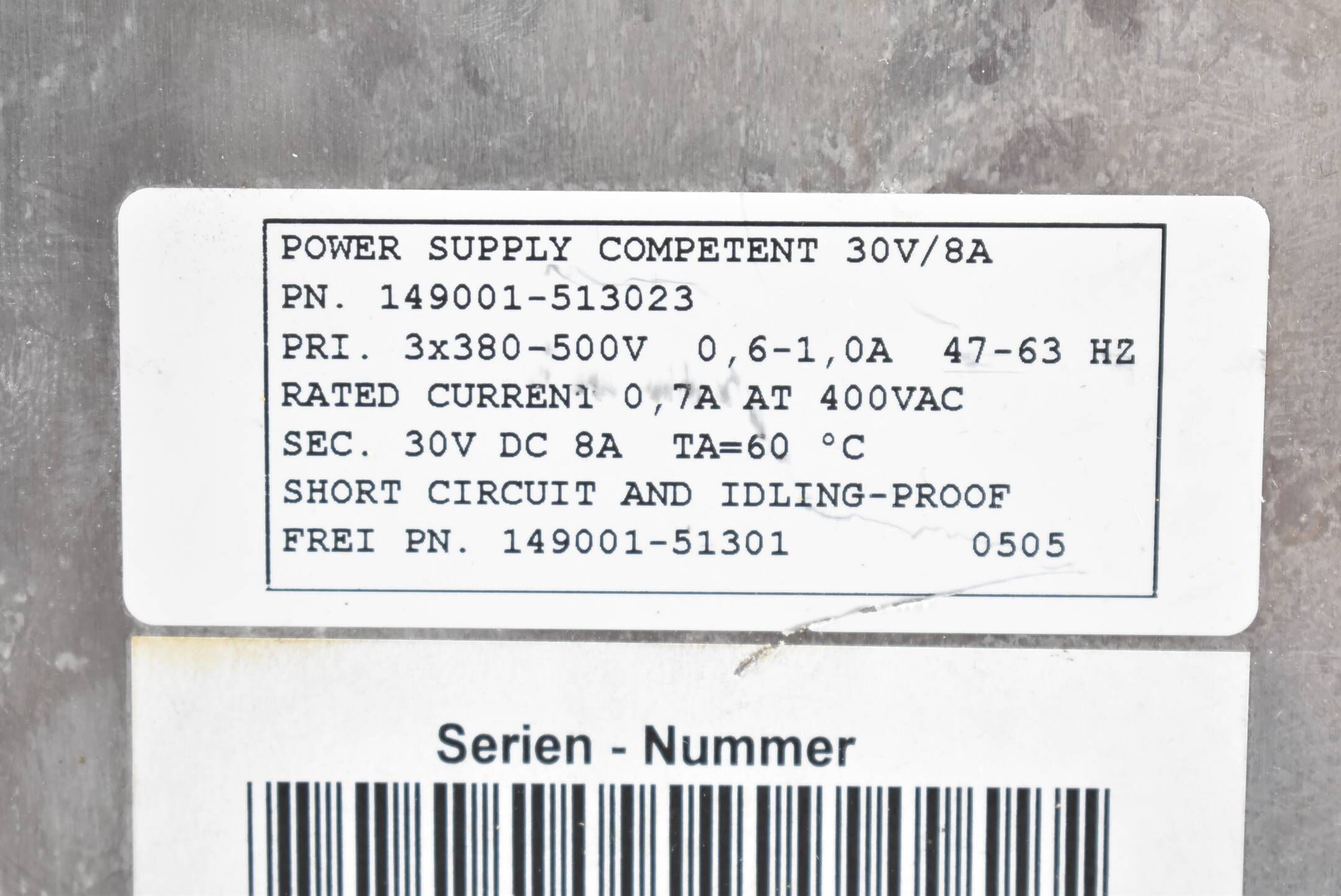 BIHL + WIEDEMANN Netzteil BW1676 30VDC 8A ( 149001-513023 )