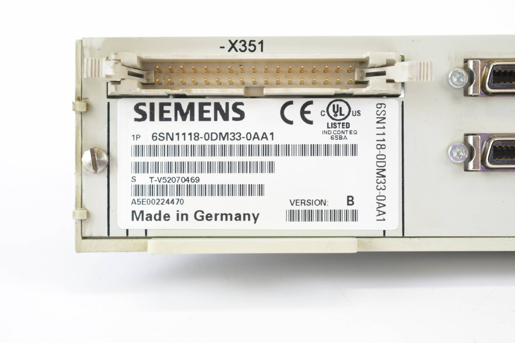 Siemens Simodrive 611 Digital 6SN1118-0DM33-0AA1 ( 6SN1 118-0DM33-0AA1 ) Ver B