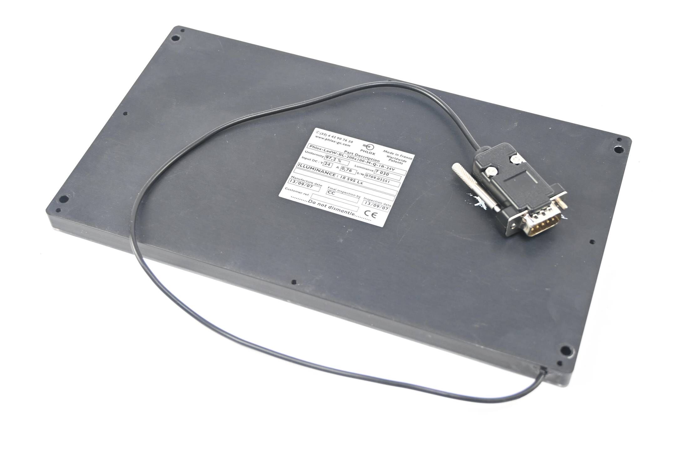 Phlox-GC LED Blacklight Phlox-LedW-BL-200x100-M-Q-IR-24V ( 18.595 Lx )