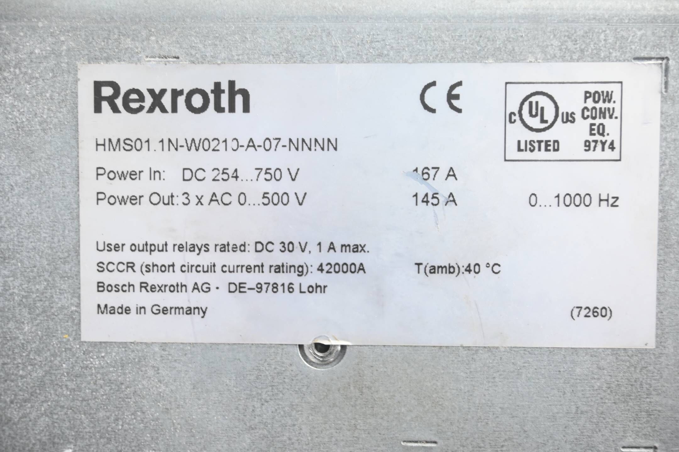 Rexroth IndraDrive M HMS01.1N-W0210-A-07-NNNN ( R911295328 )