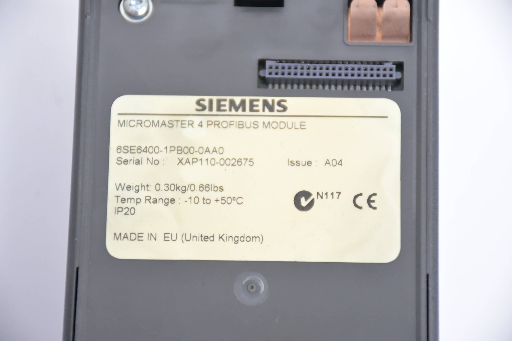 Siemens Micromaster 440 6SE6440-2AB21-1BA1 E E04/2.11 inkl. Kommutierungsdrossel