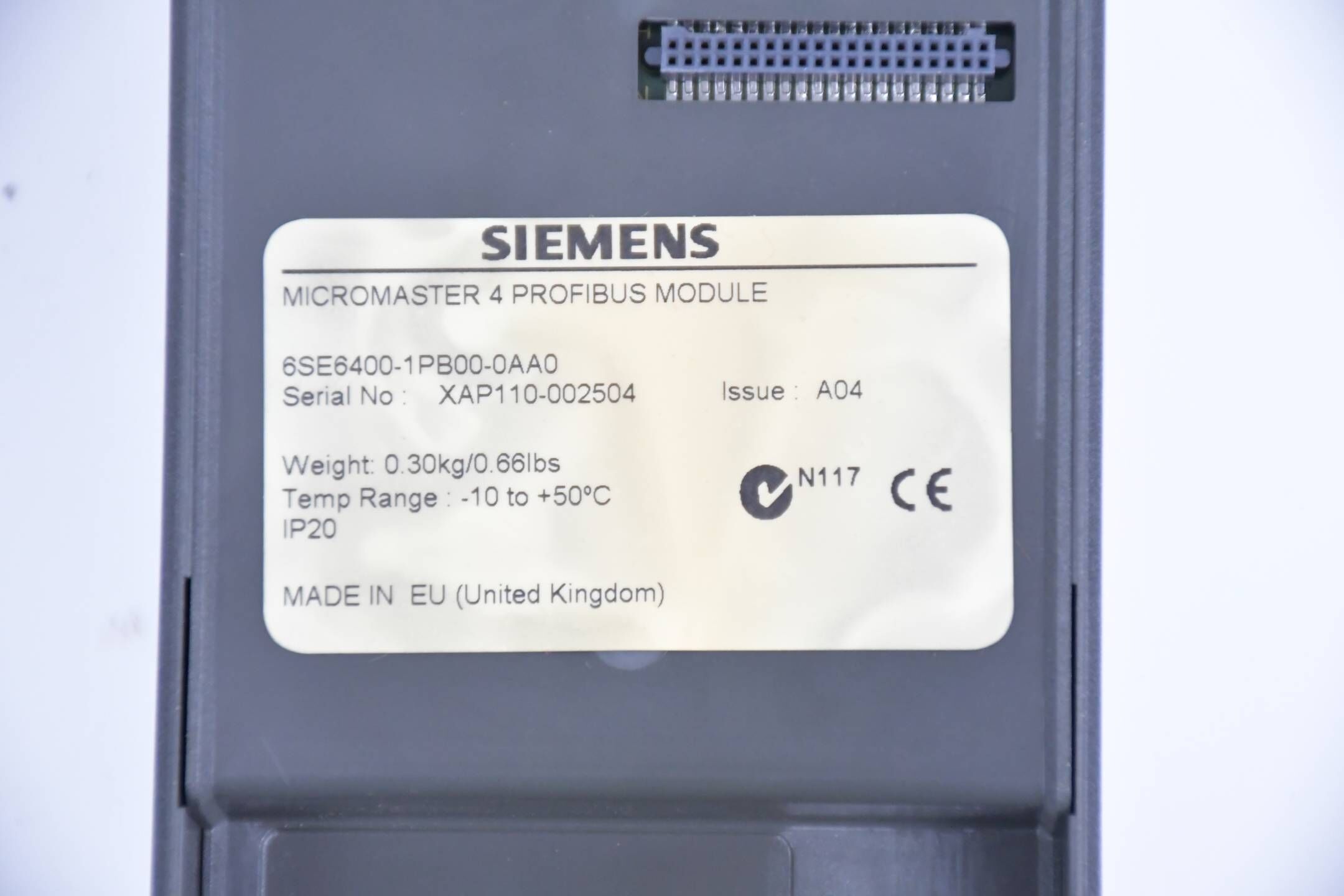 Siemens Micromaster 440 6SE6440-2AB21-1BA1 E E04/2.11 inkl. Kommutierungsdrossel