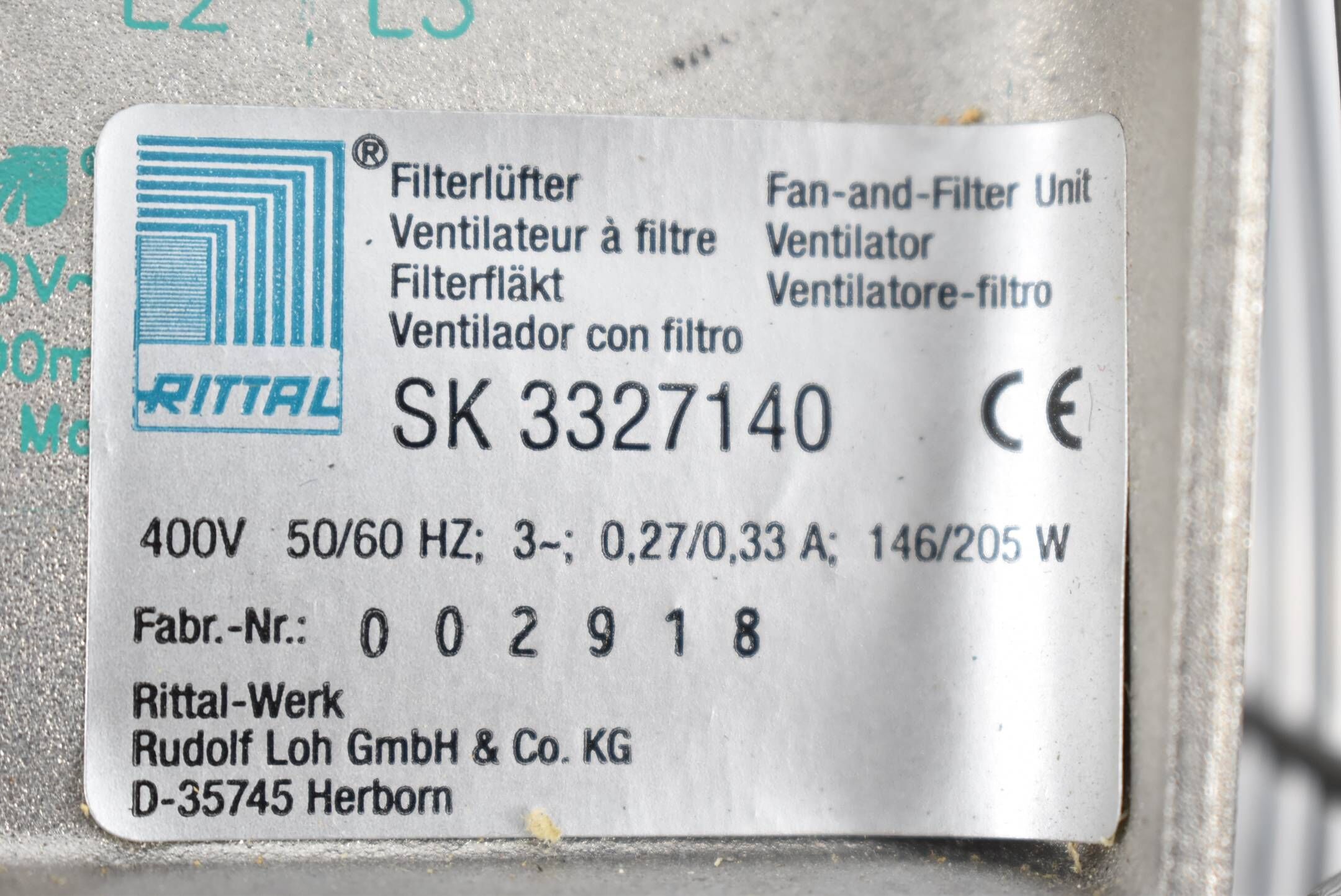 Rittal Filterlüfter SK3327140 ( SK 3327140 )