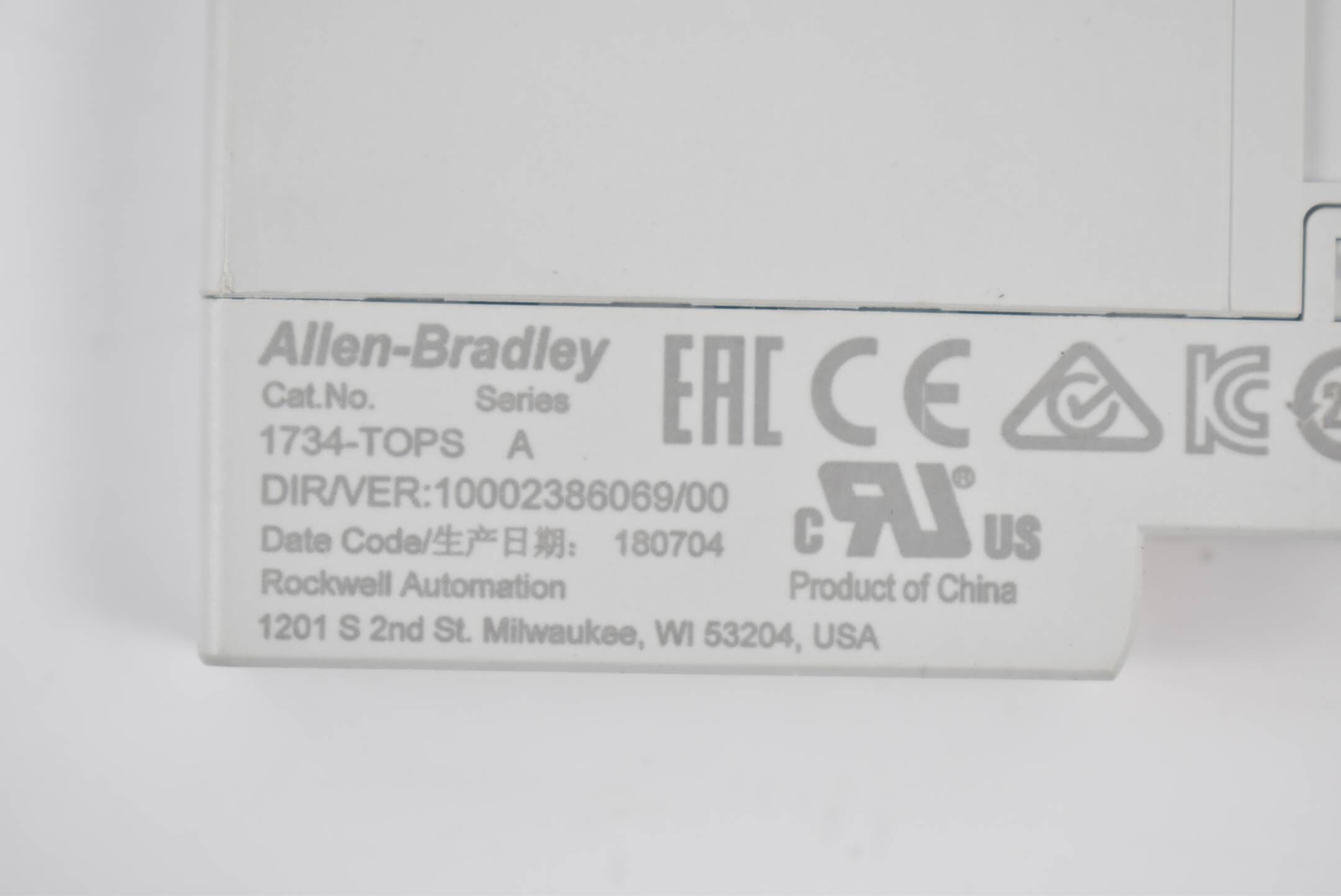 Allen-Bradley POINT I/O Terminal Base 1734-TOPS + Voltage Modul 1734-VTM