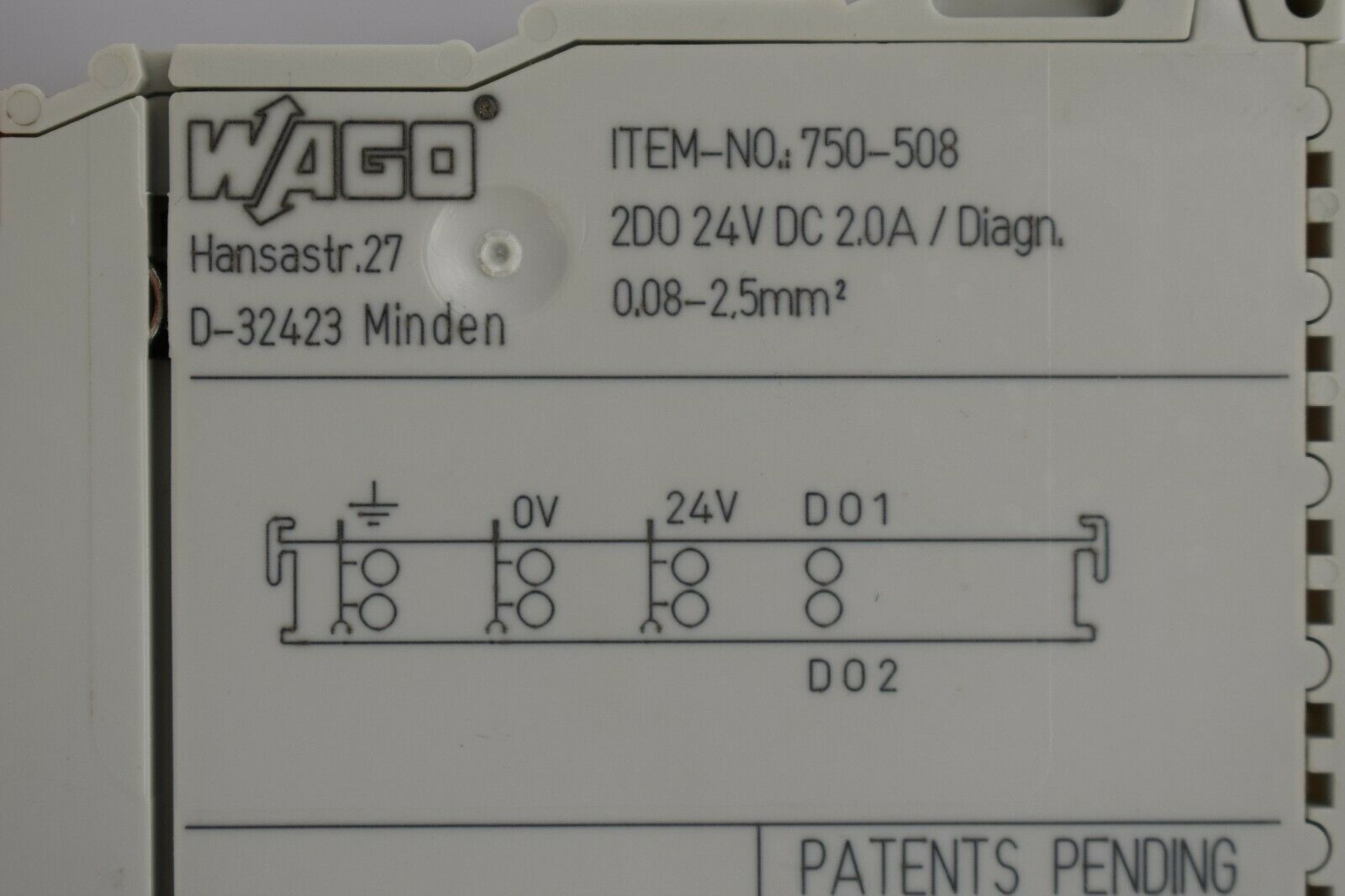 Wago 2-Kanal-Digitalausgangsklemme 750-508