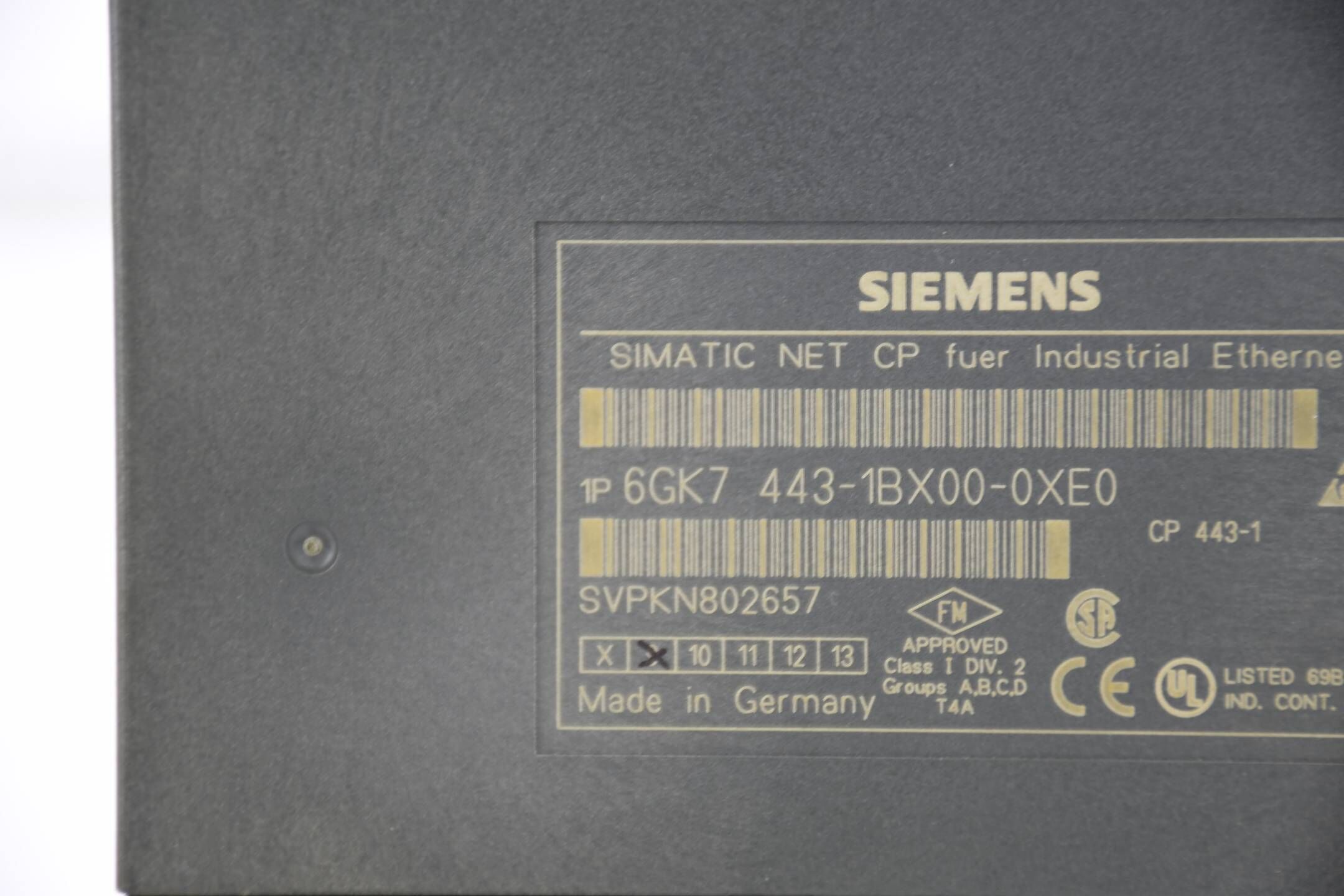 Siemens simatic NET CP 443-1 comm. 6GK7 443-1BX00-0XE0 ( 6GK7443-1BX00-0XE0 )