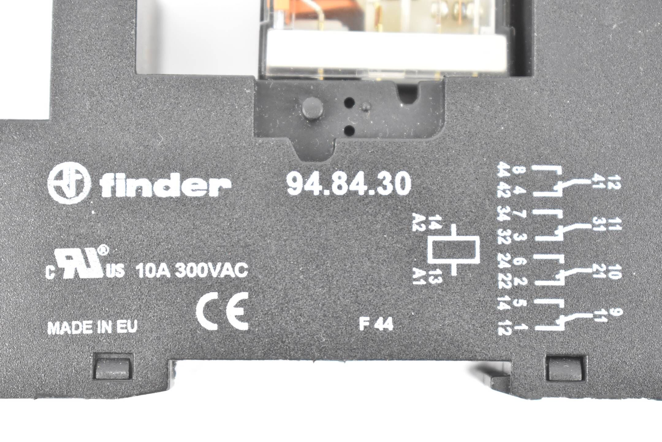 Finder Relaissockel 94.84.30 + Relais 55.34.8.024.0040 ( 24VAC 7A 250V )