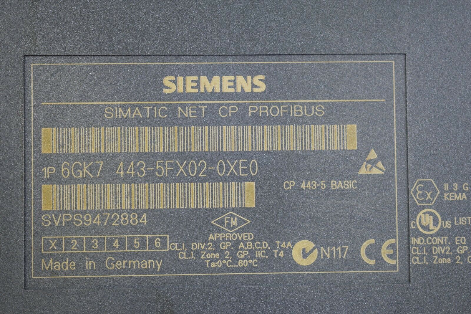 Siemens simatic NET CP 443-5 6GK7 443-5FX02-0XE0 ( 6GK7443-5FX02-0XE0 )