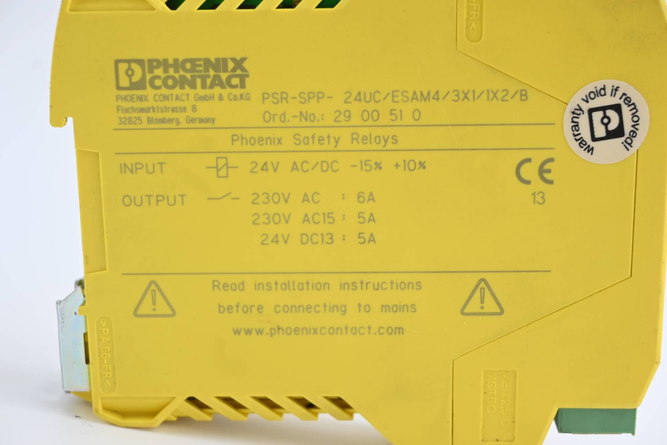 Phoenix Contact Sicherheitsrelais PSR-SPP-24UC/ESAM4/3X1/1X2/B ( 2900510 )