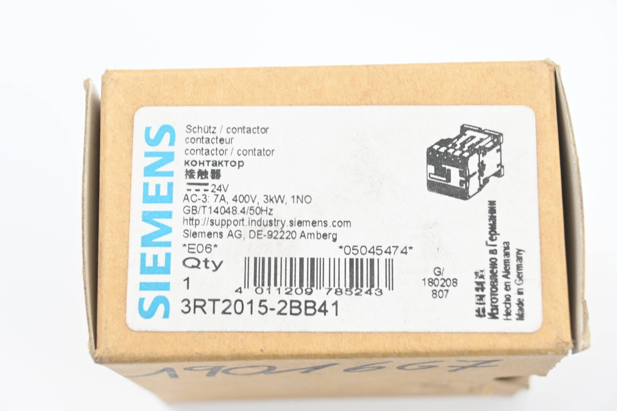 Siemens Sirius Leistungsschütz 3RT2 015-2BB41 ( 3RT2015-2BB41 ) 