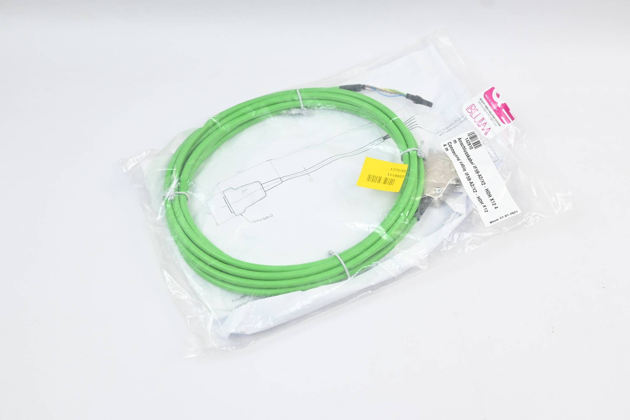 Blum Anschlusskabel IF59-A2/X2-HDH X12 ( 142810 ) 4m