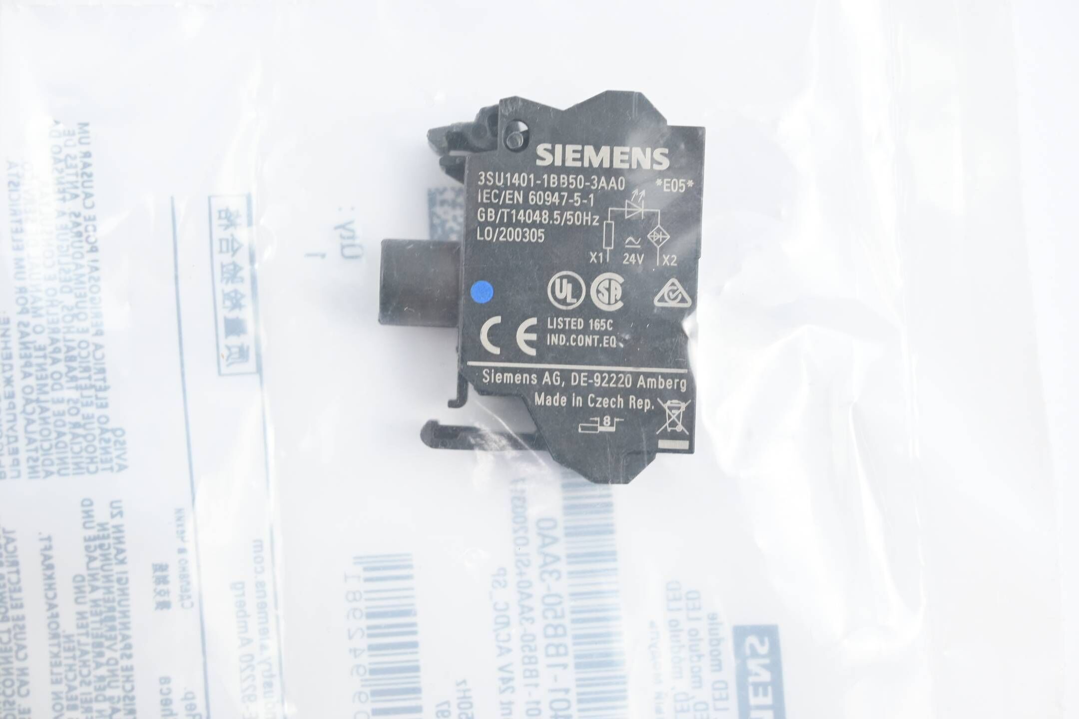 Siemens LED Modul Blau 3SU1401-1BB50-3AA0 ( 3SU1 401-1BB50-3AA0 )