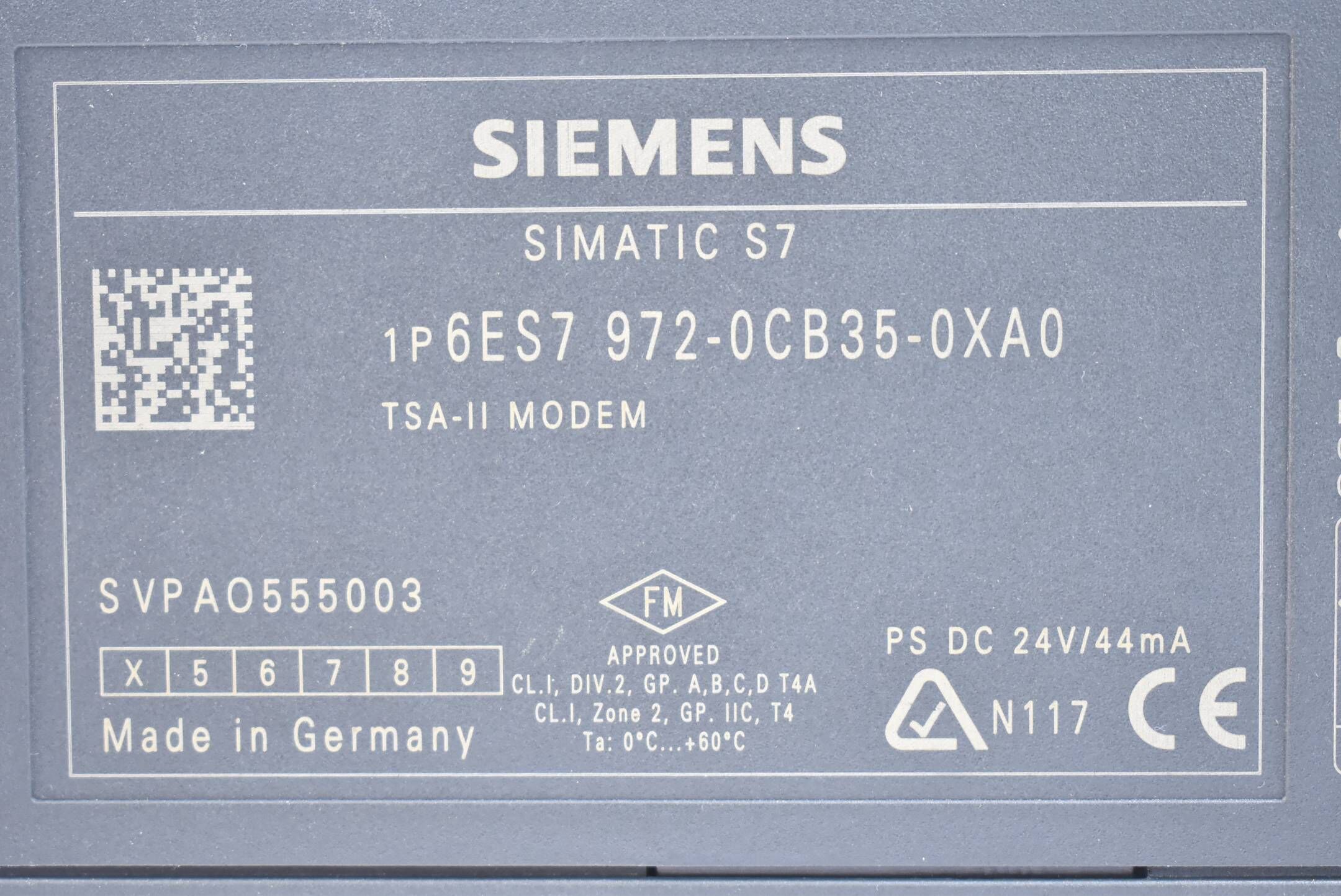 Siemens simatic S7 TS-Adapter 6ES7 972-0CB35-0XA0 ( 6ES7972-0CB35-0XA0 ) E4