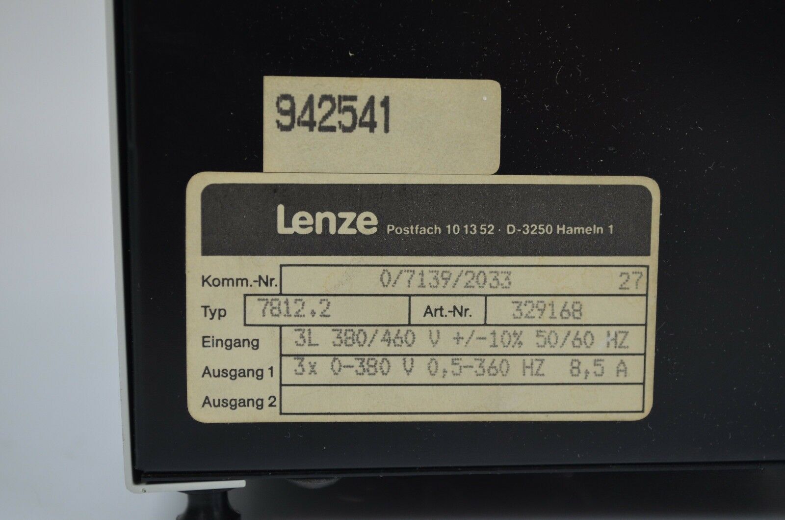 Lenze AC7800 Frequenzumrichter 7812.2