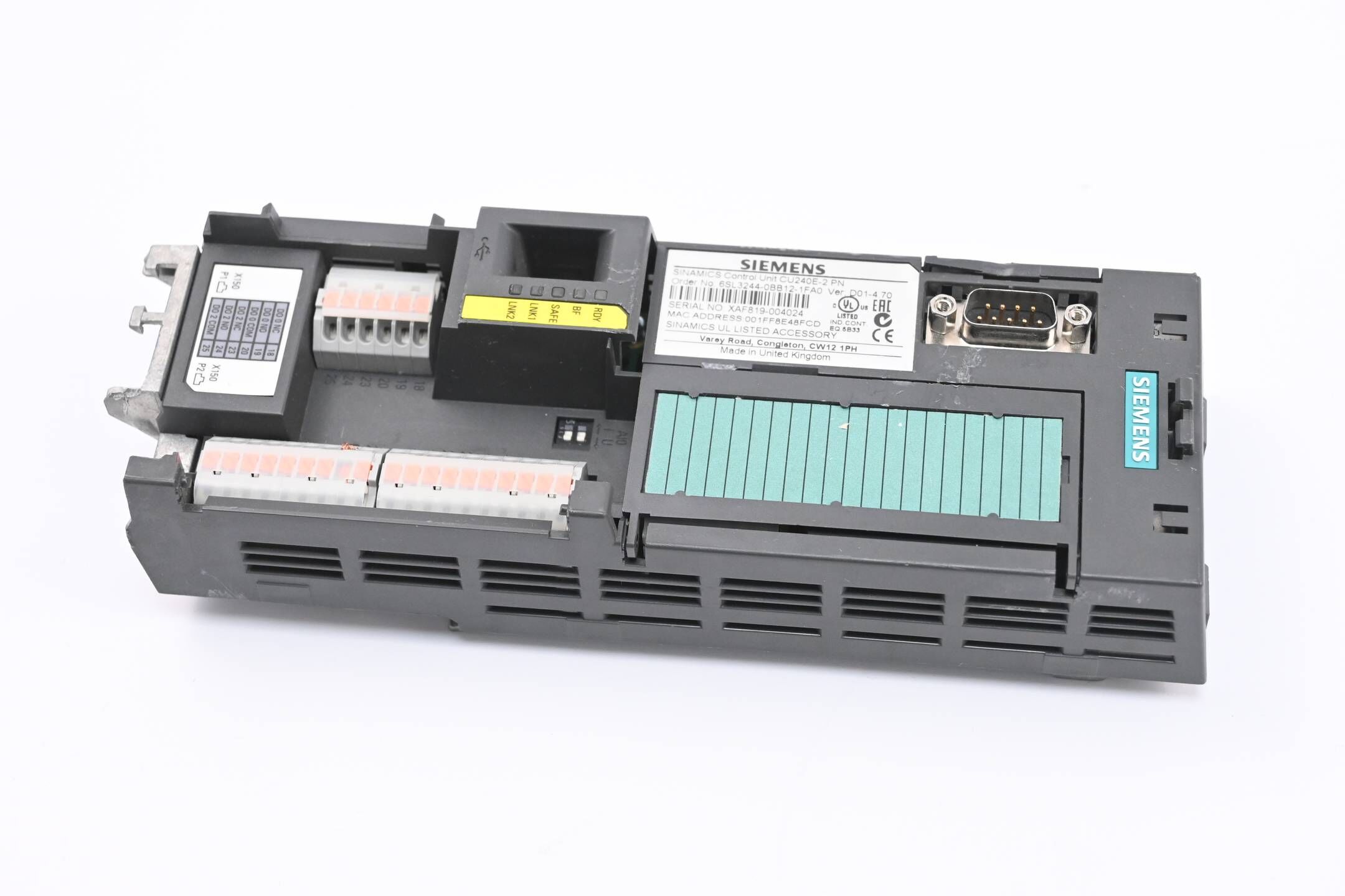 Siemens Sinamics CU240E-2 6SL3244-0BB12-1FA0 ( 6SL3 244-0BB12-1FA0 ) D01-4.70
