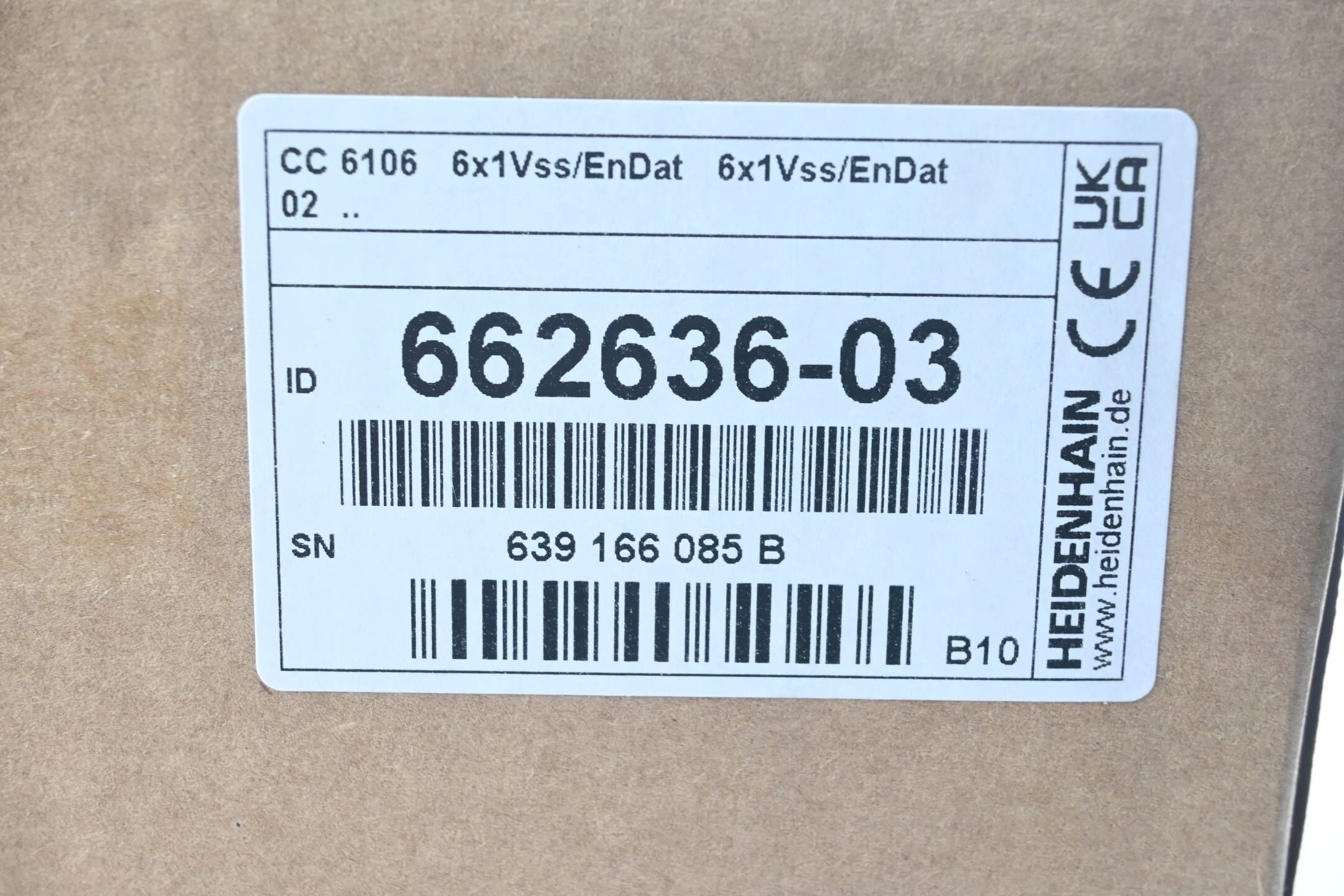 Heidenhain Regeleinheit CC 6106 6x1Vss/EnDat 6x1Vss/EnDat 02 ( 662636-03 ) B10