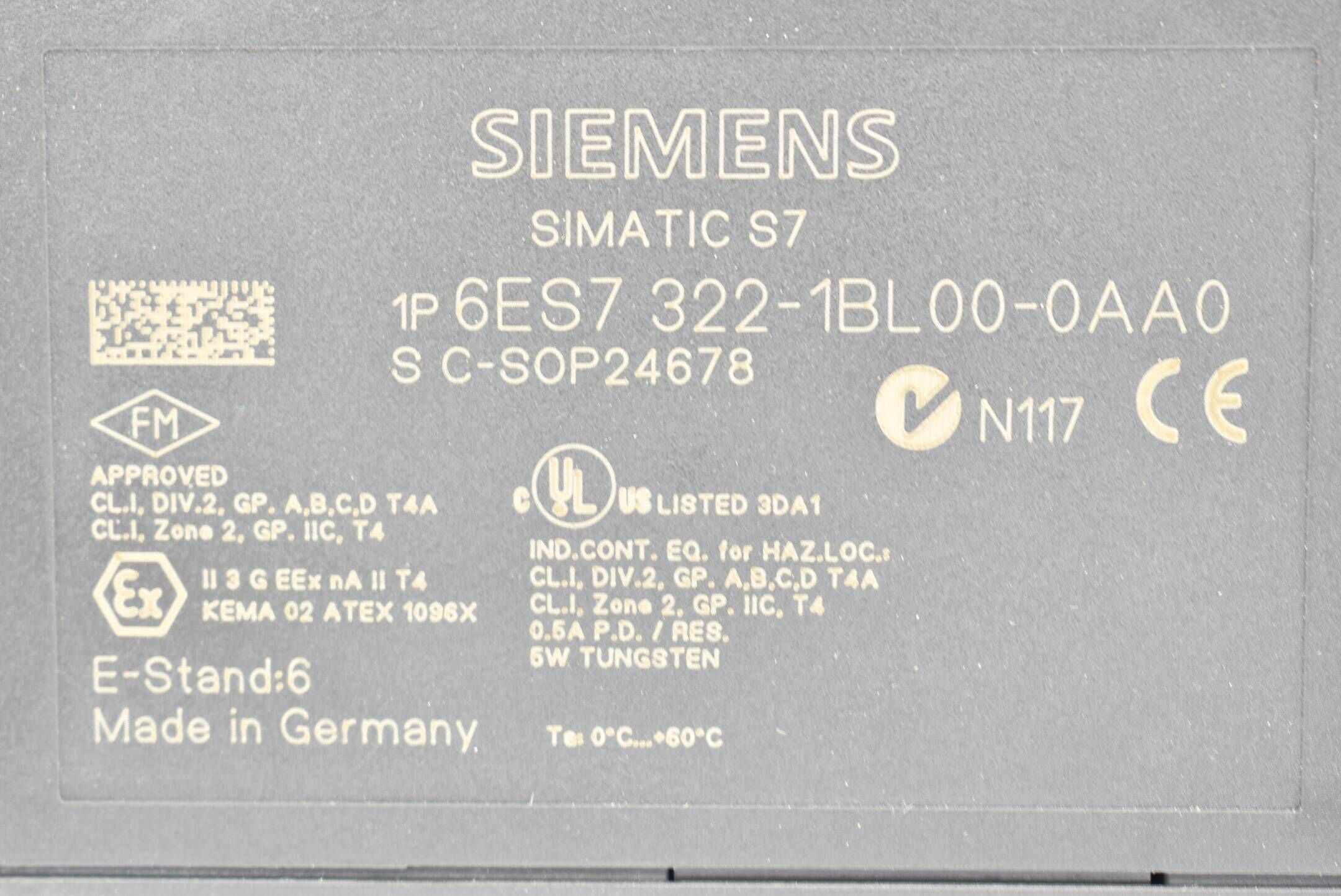 Siemens simatic S7-300 digital 6ES7 322-1BL00-0AA0 ( 6ES7322-1BL00-0AA0 )