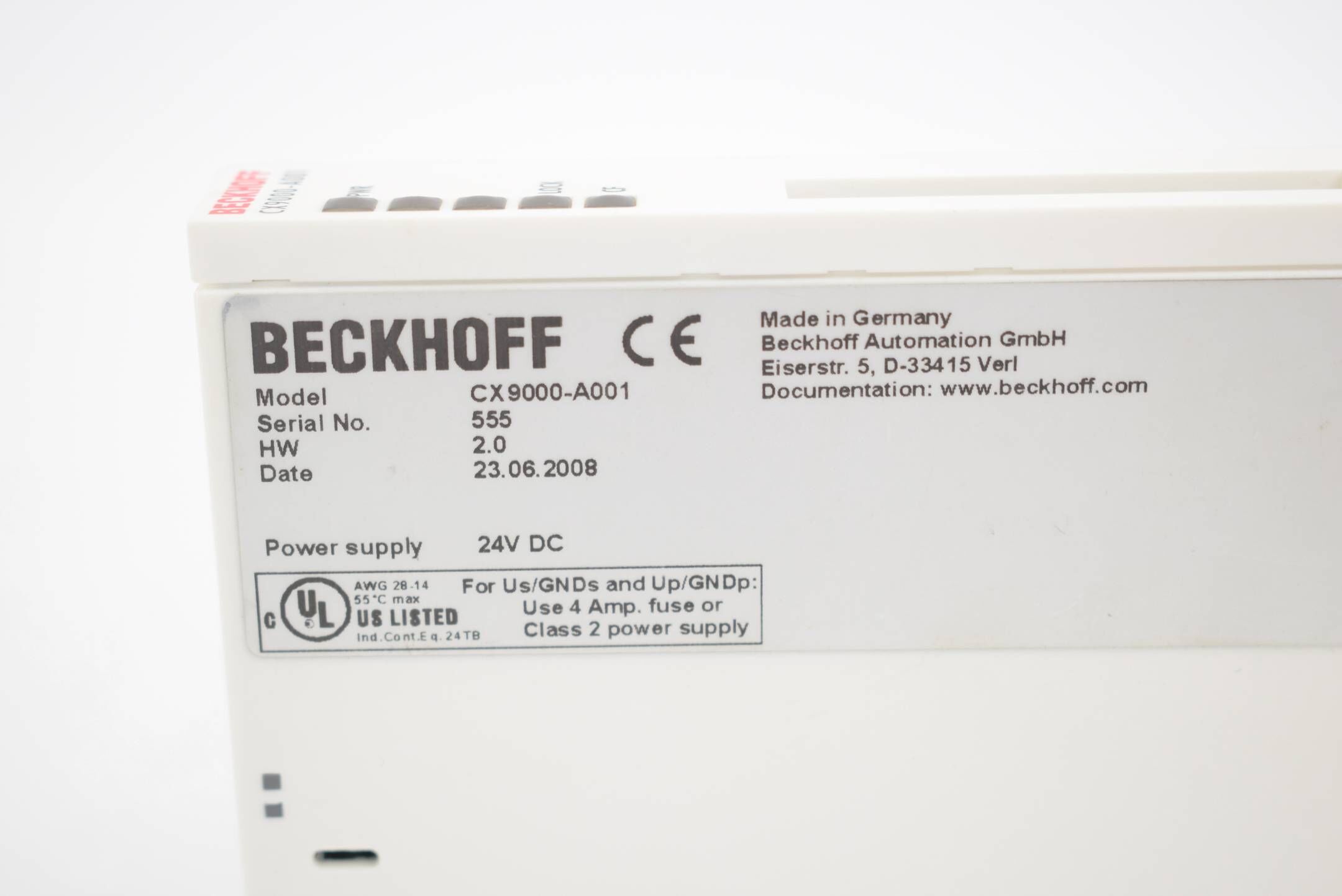 Beckhoff PLC-Modul CX9000-A001
