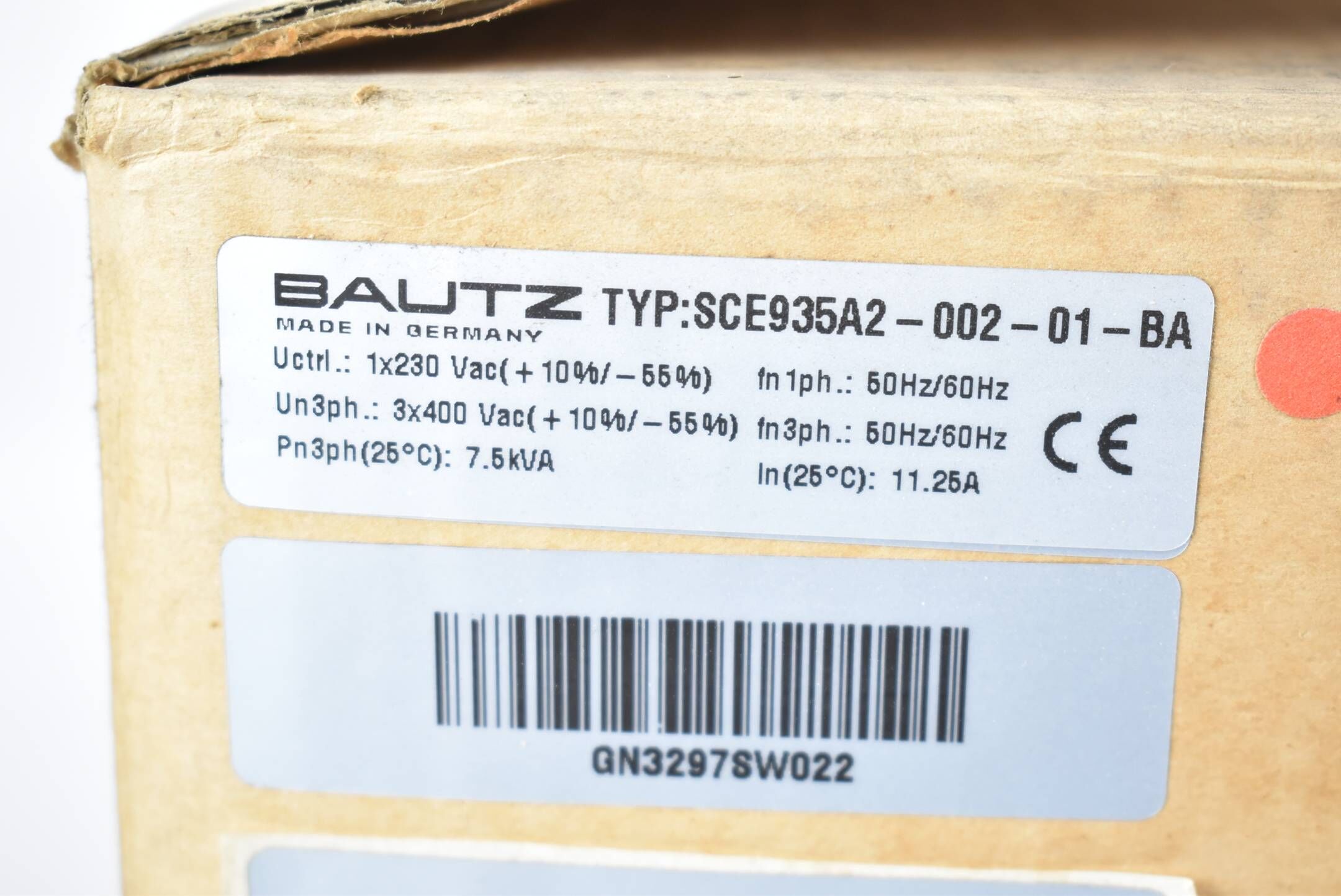 Bautz SCE 900 Servo-Verstärker 400VAC 50/60Hz 7,5kVA 11,25A SCE935A2-002-01-BA