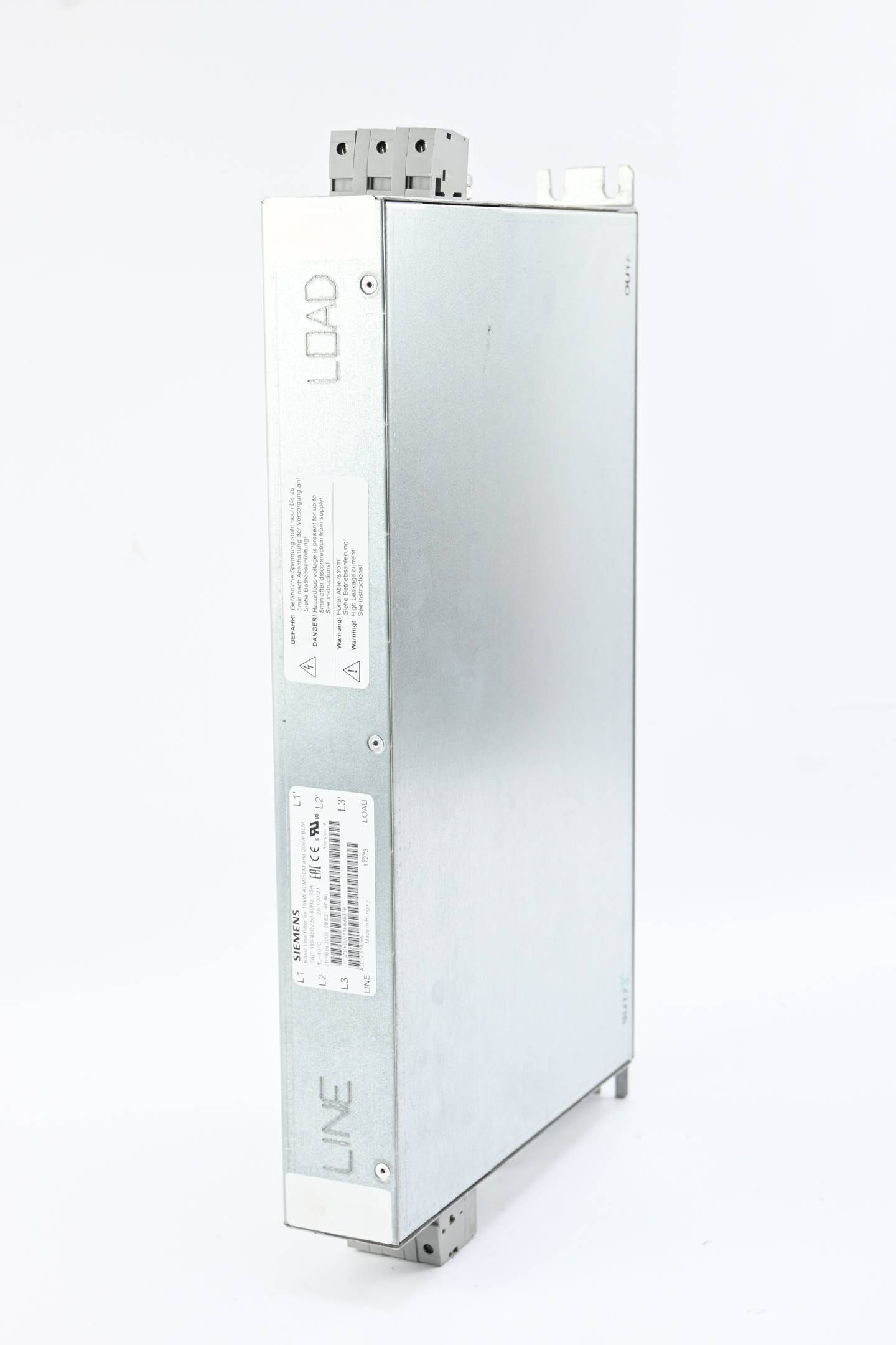 Siemens Sinamics Basic Line Filter 6SL3000-0BE21-6DA0 ( 6SL3 000-0BE21-6DA0 )
