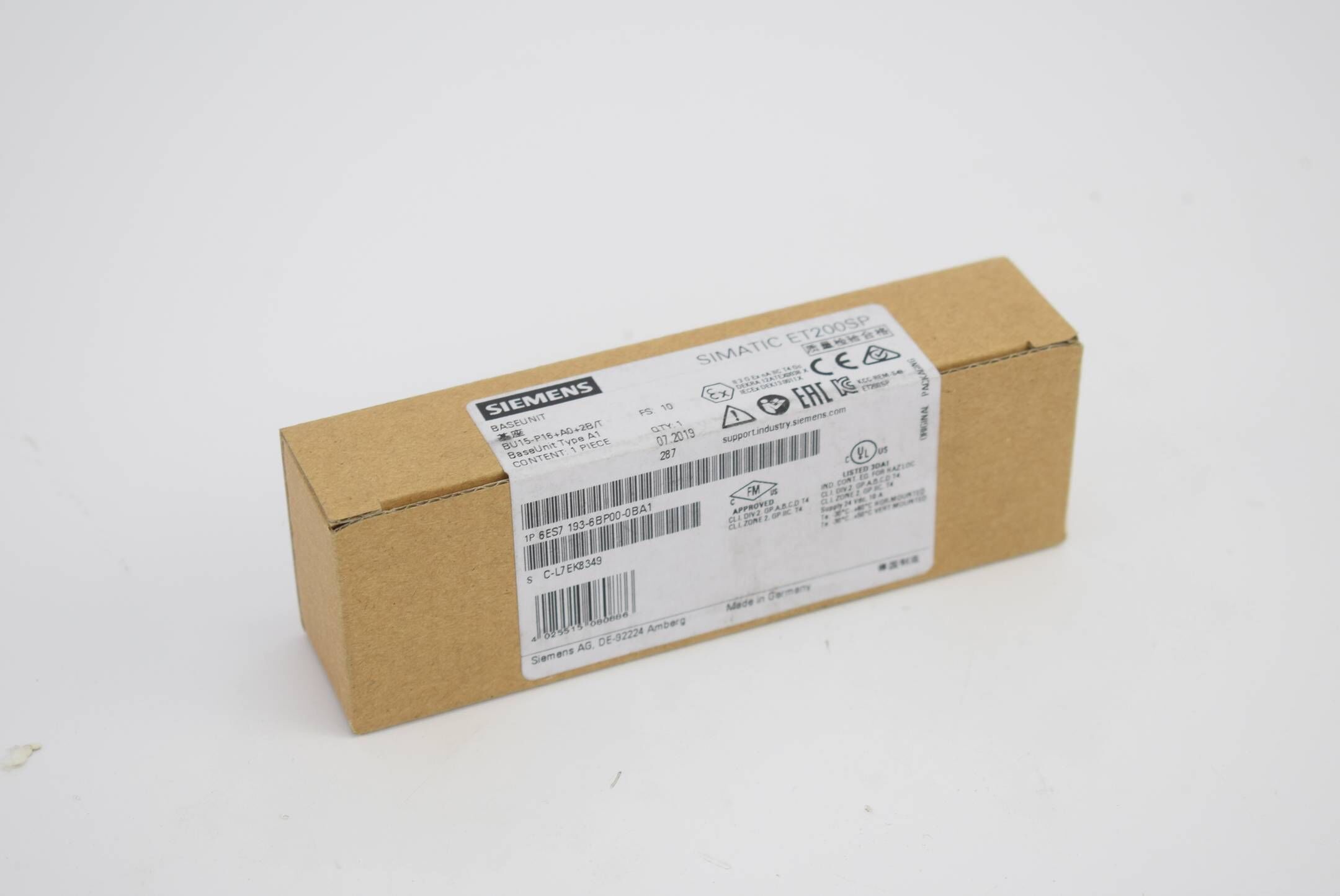 Siemens simatic ET200SP 6ES7193-6BP00-0BA1 ( 6ES7 193-6BP00-0BA1 ) E10