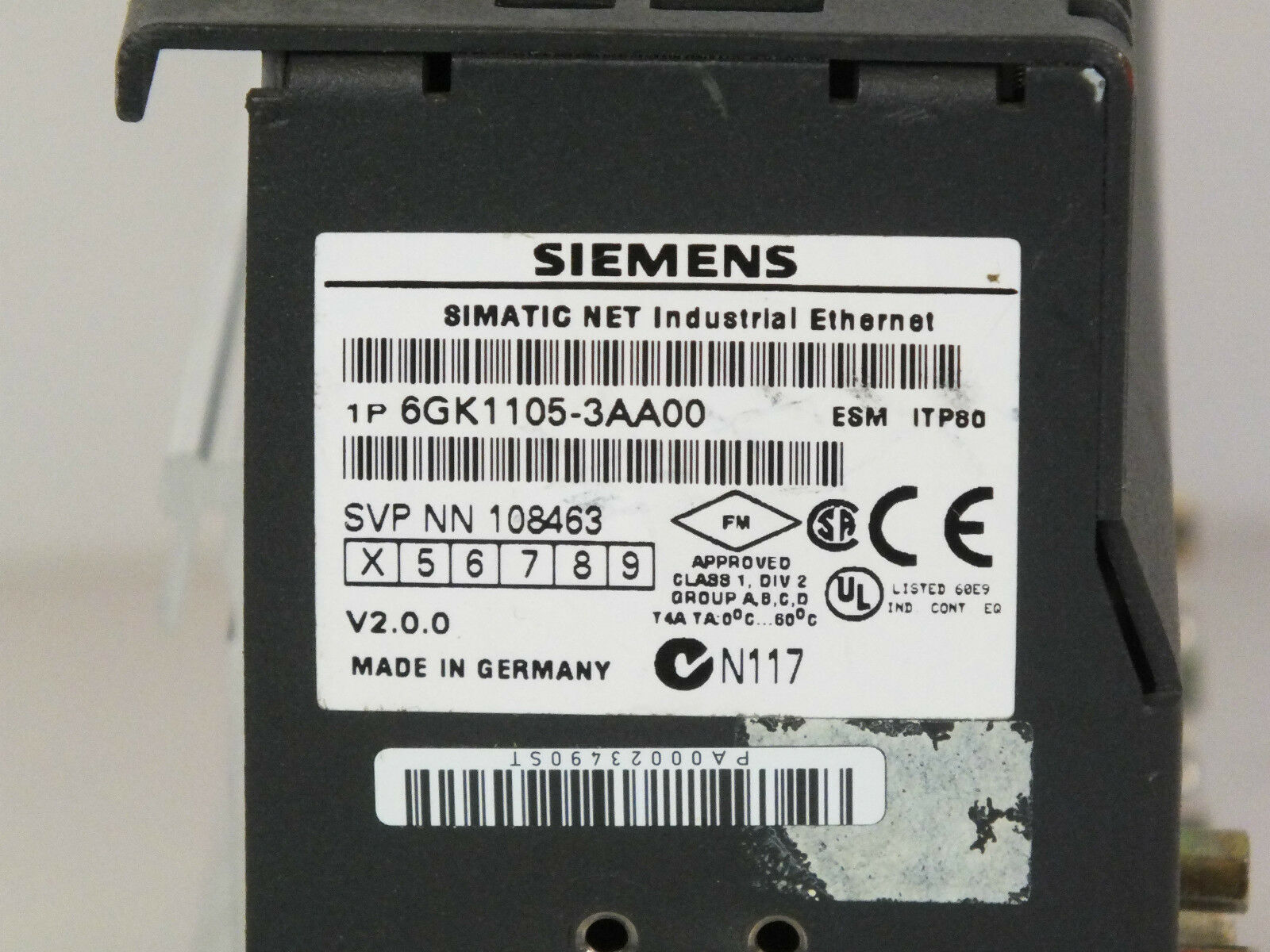 Siemens simatic net industrial ethernet 6GK1105-3AA00 ( 6GK1 105-3AA00 )