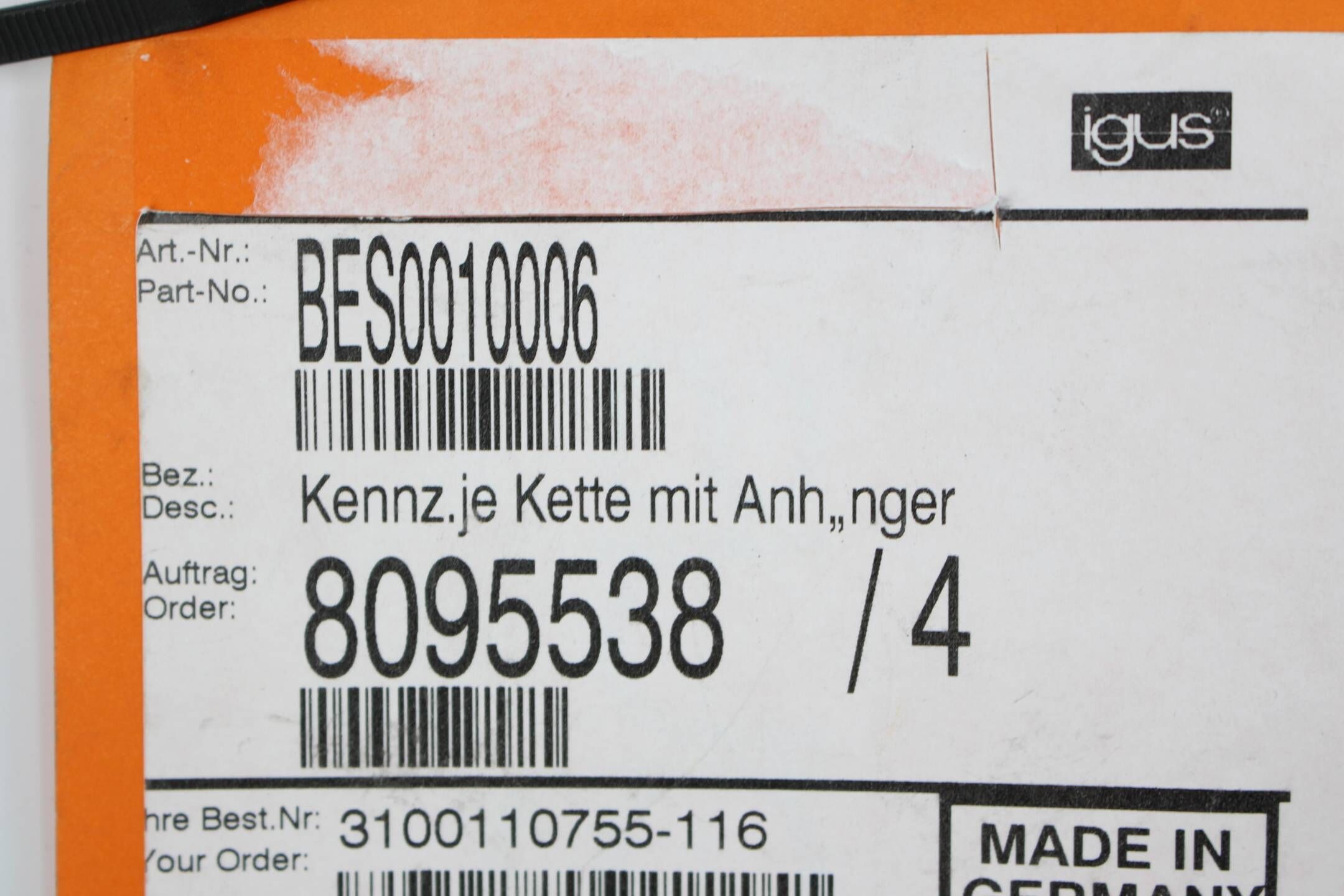 Igus Kabelführung Kettenführung BES0010006 ( 2500.03 )