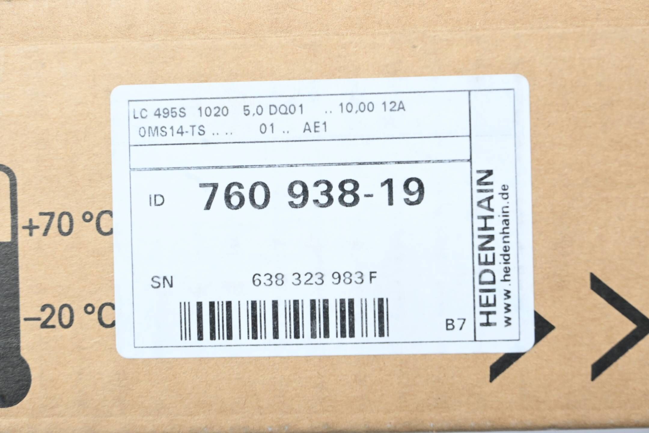 Heidenhain Absolutes gekapseltes Längenmessgerät LC 495S 1020 ( 760938-19 ) B7