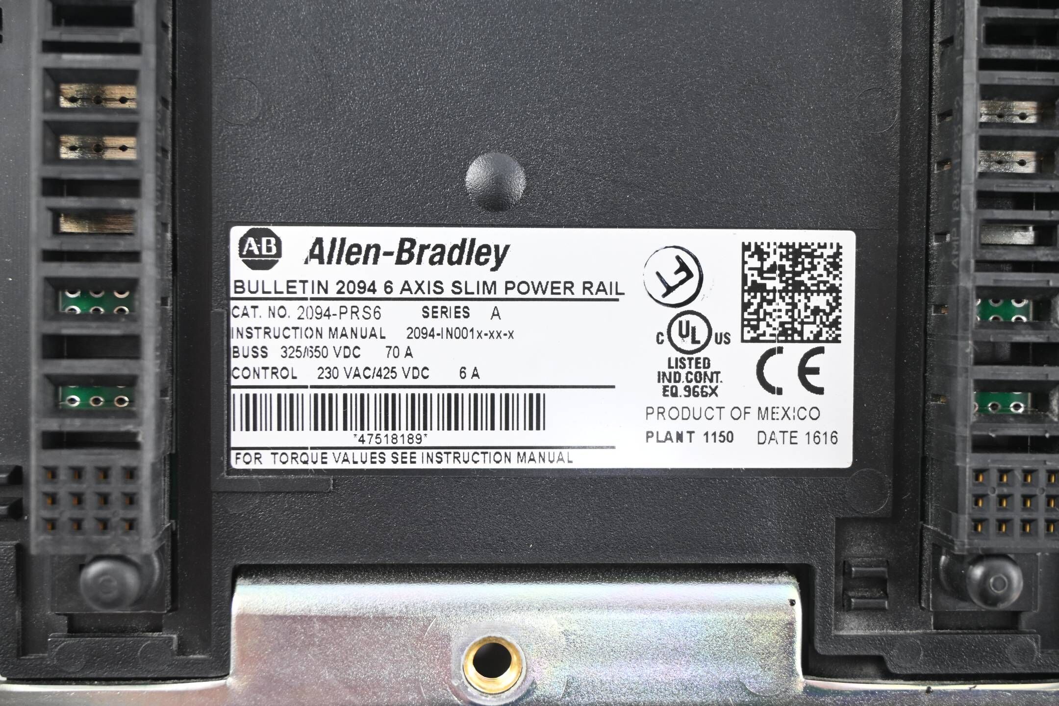Allen Bradley 2094 Bulletin Montageschiene 2094-PRS6