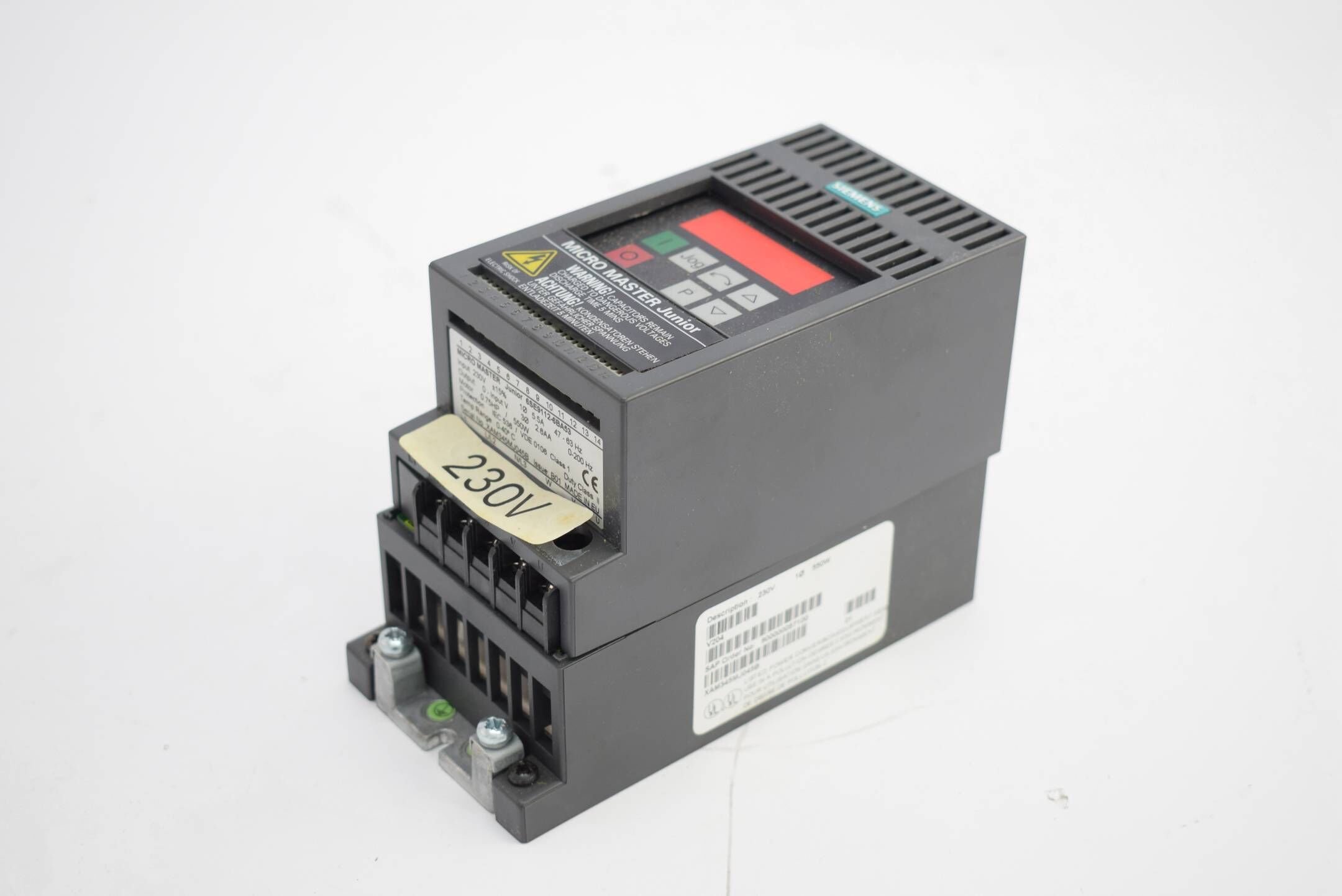 Siemens Micromaster Junior MMJ55 6SE9112-6BA53 ( 6SE9 112-6BA53 ) E.B01