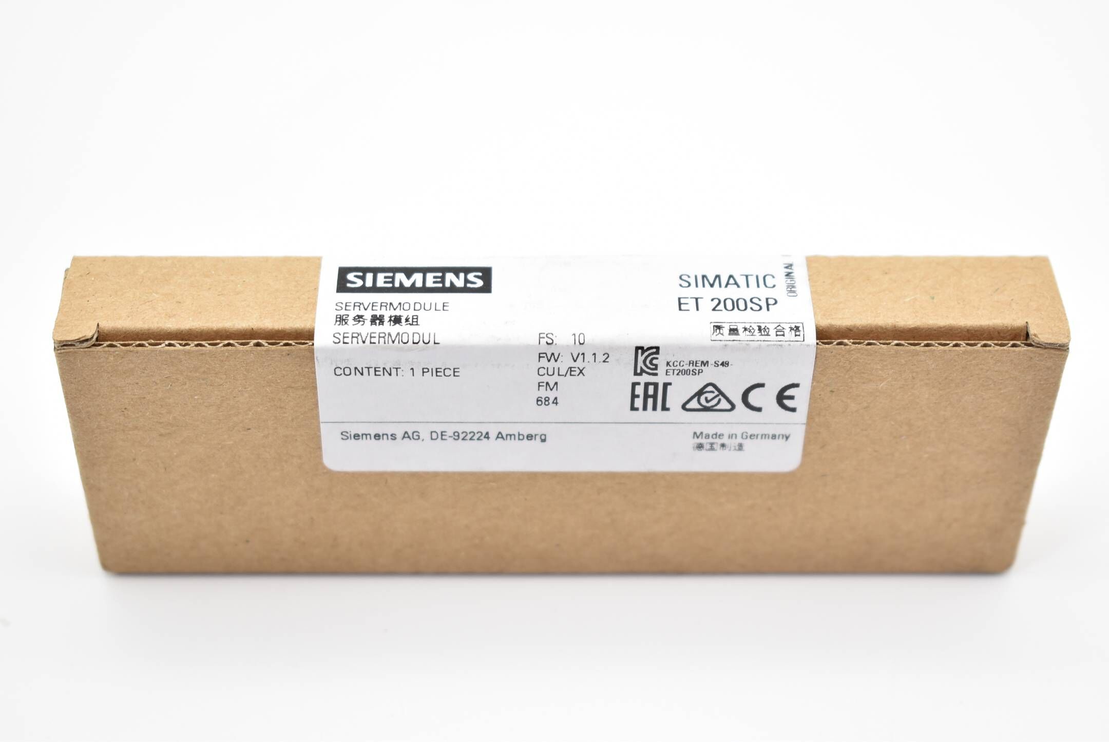 Siemens simatic S7 ET 200SP 6ES7 193-6PA00-0AA0 ( 6ES7193-6PA00-0AA0 ) E.10
