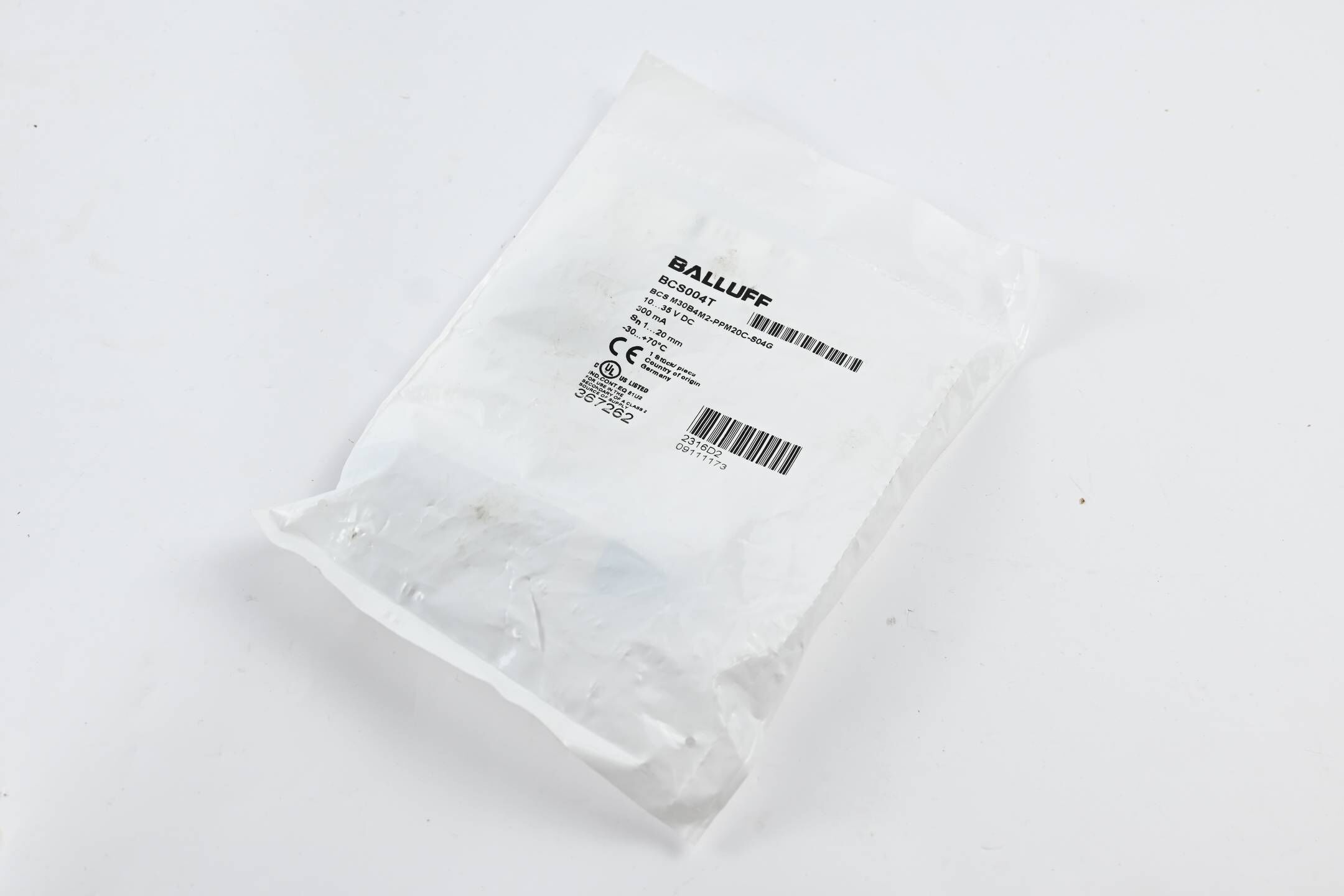 Balluff Kapazitiver Sensor BCS004T ( BCS M30B4M2-PPM20C-S04G )