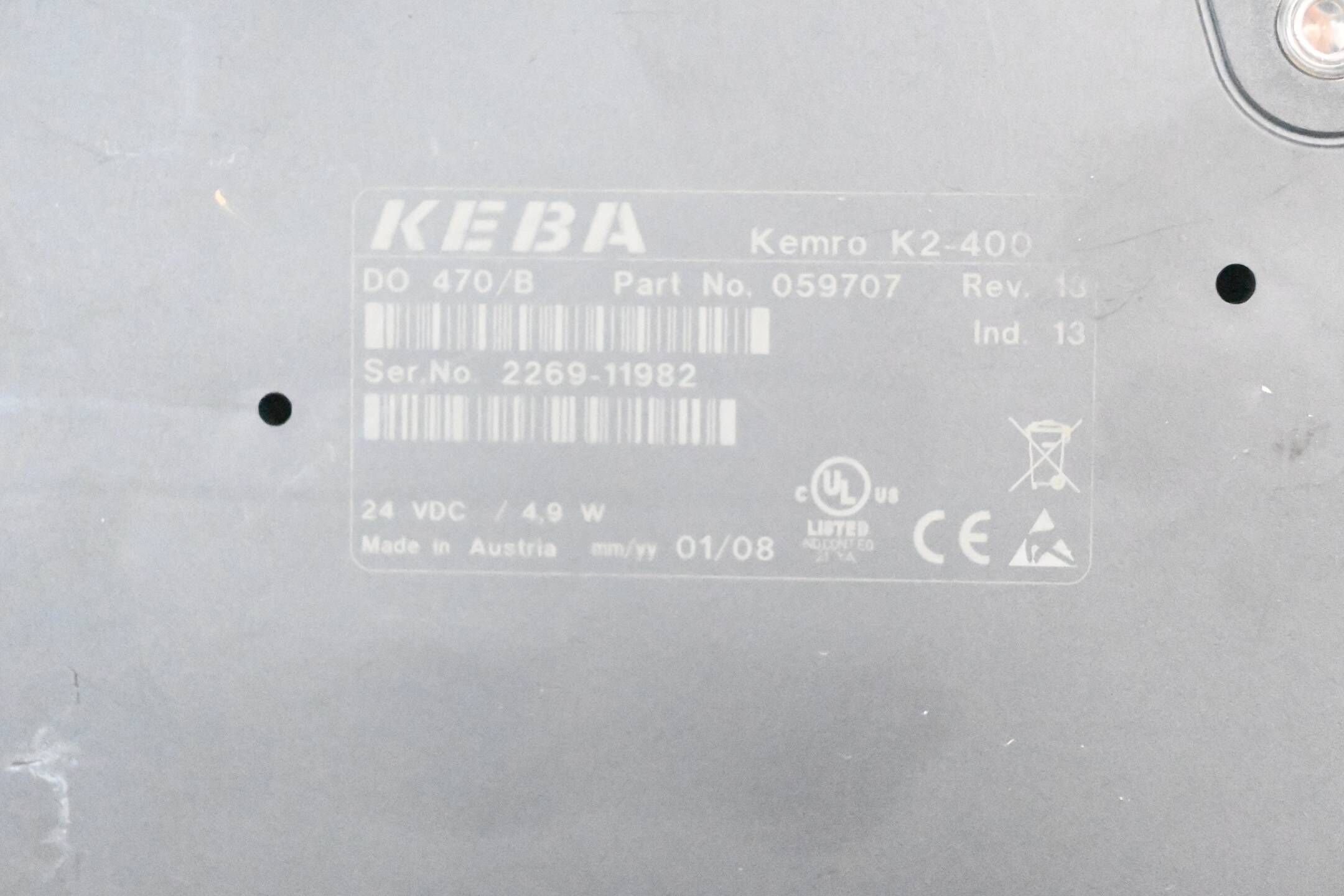 Keba Digitales Ausgangsmodul Kemro K2-400 DO 470/B ( 059707 )