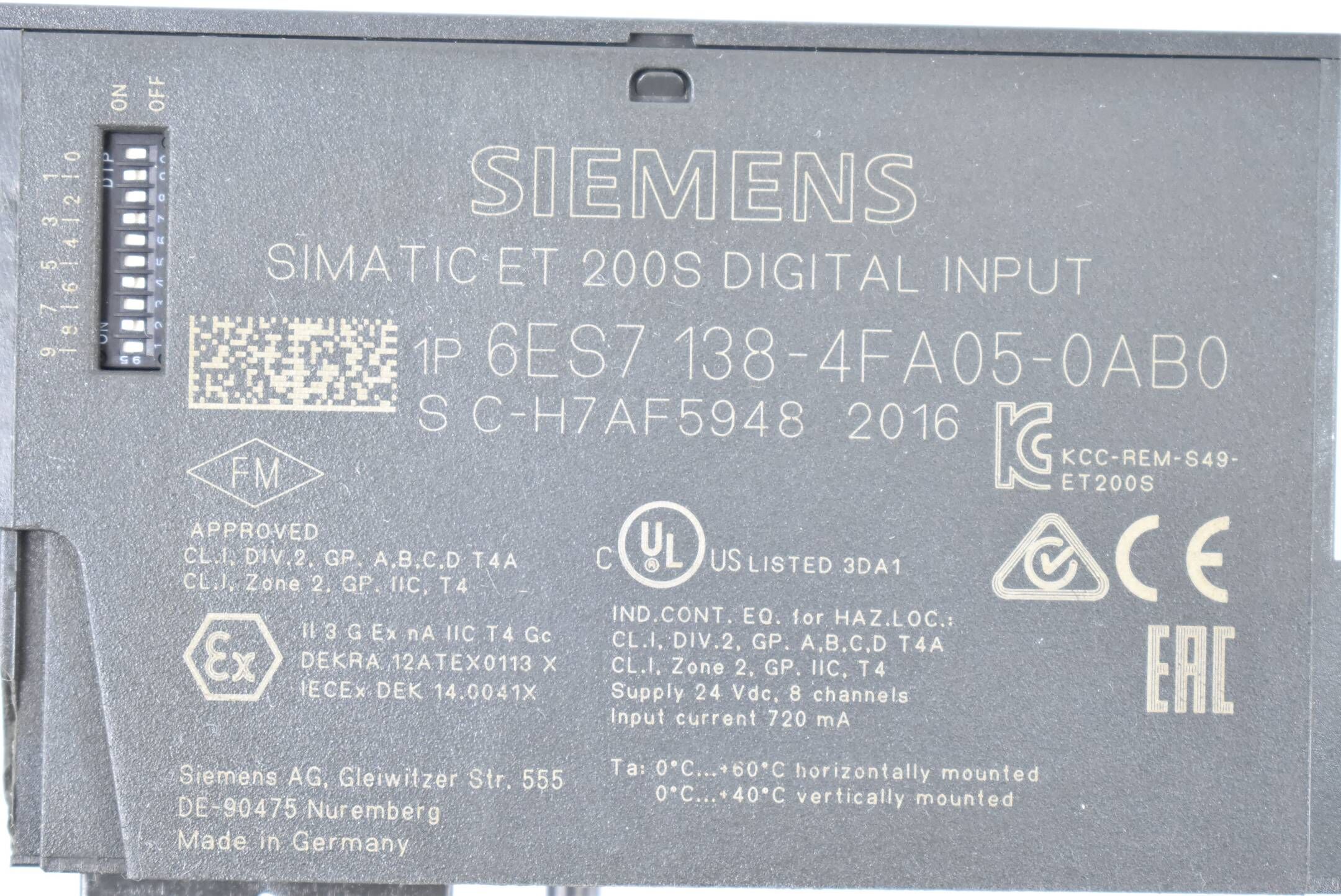 Siemens simatic DP f. ET200S 24VDC 6ES7 138-4FA05-0AB0 ( 6ES7138-4FA05-0AB0 )