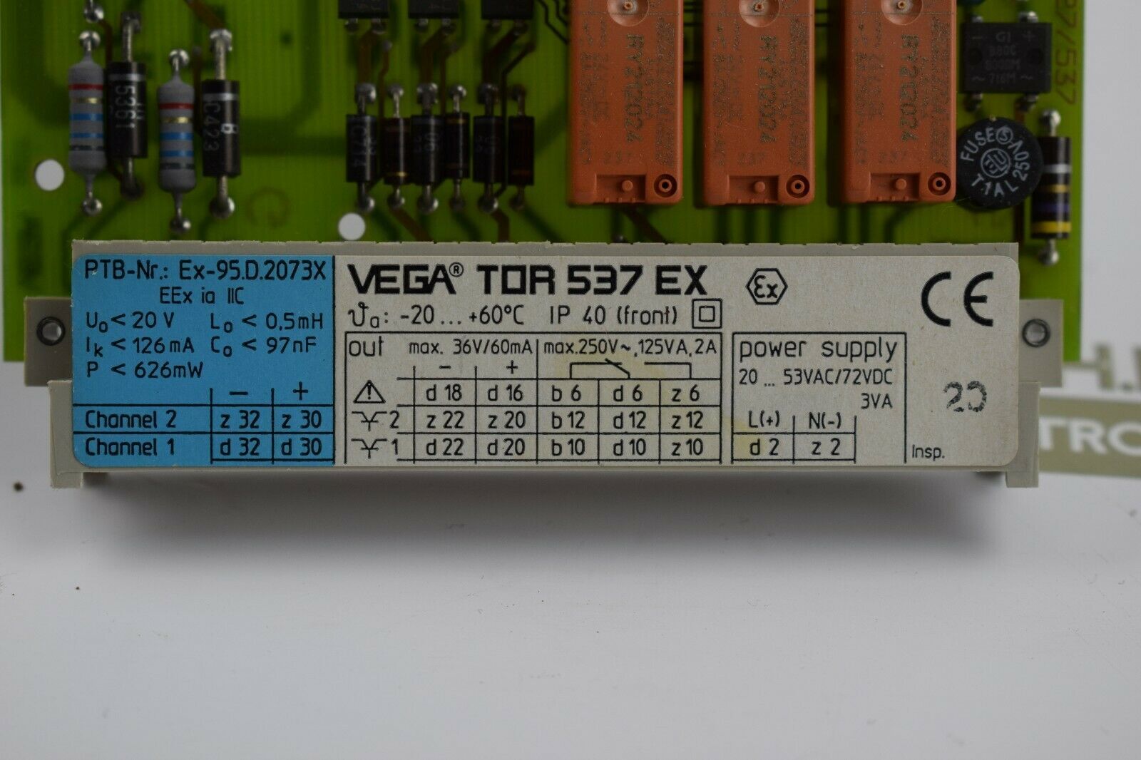 VEGA TOR 537 EX ( VEGATOR 537Ex )