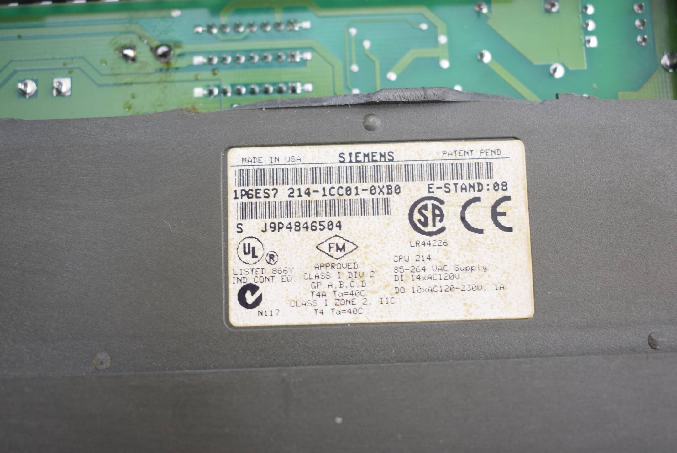 DEFEKT Siemens simatic S7 CPU 214 6ES7 214-1CC01-0XB0 ( 6ES7214-1CC01-0XB0 ) E8