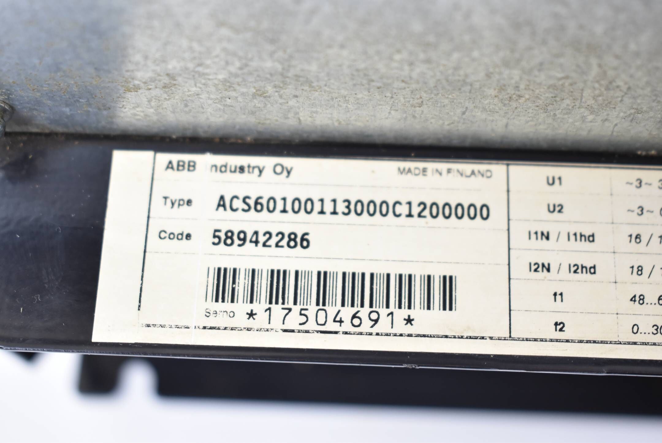 ABB ACS60100113000C1200000 inkl. Control Panel CDP 311 ( ACS601-0011-3 )