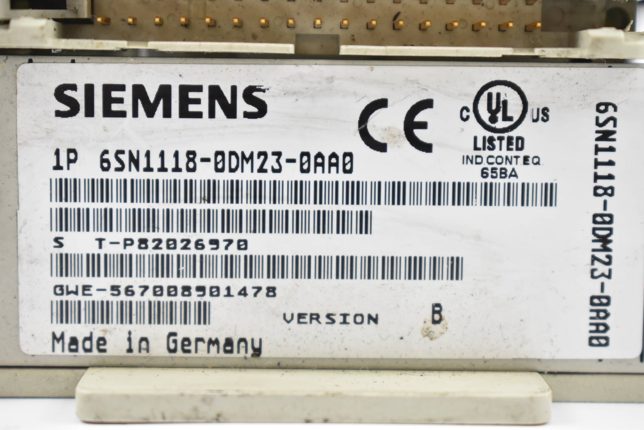 Siemens Simodrive Regelungseinschub 6SN1118-0DM23-0AA0 ( 6SN1 118-0DM23-0AA0 ) E