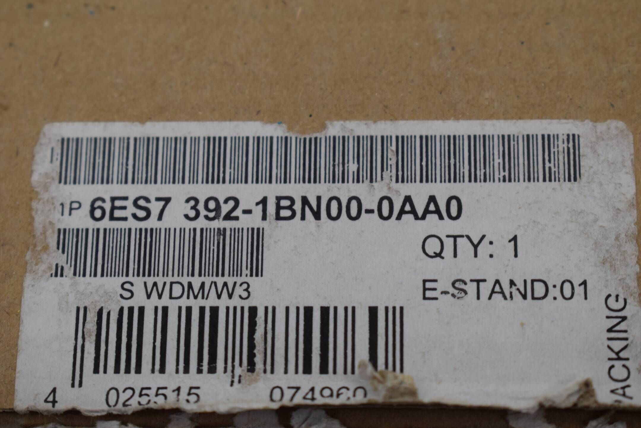 Siemens S7-300 Terminal block 6ES7 392-1BN00-0AA0 ( 6ES7392-1BN00-0AA0 ) E1