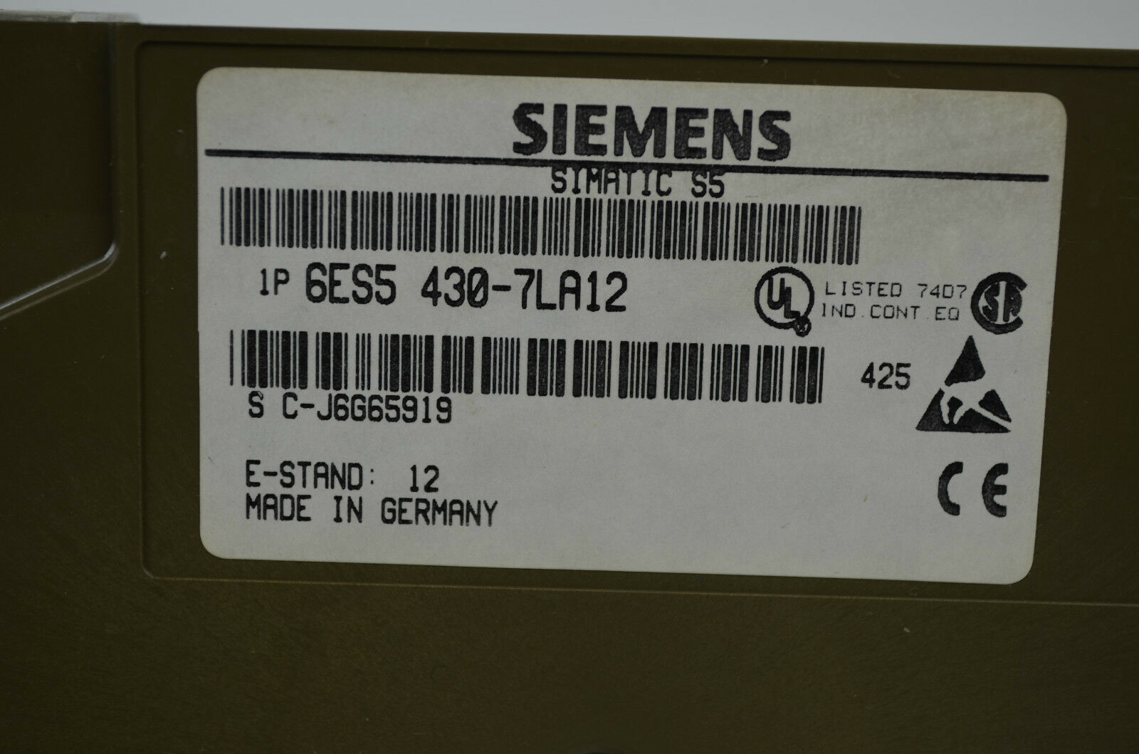 Siemens simatic S5 Digital Input 6ES5 430-7LA12 ( 6ES5430-7LA12 )