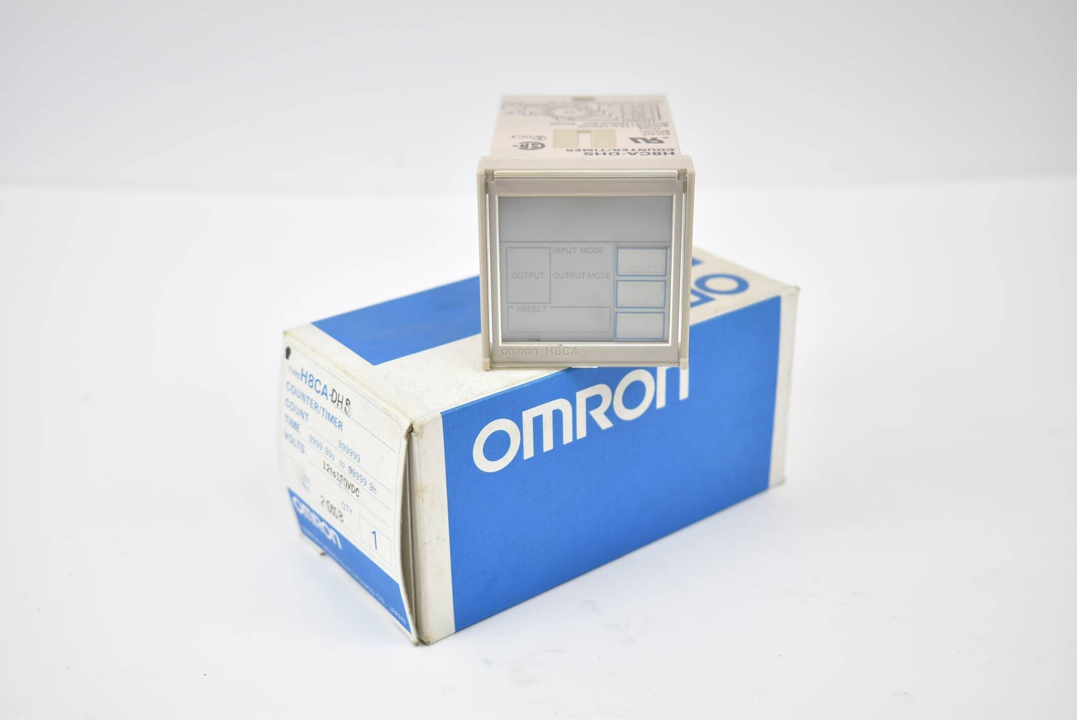 Omron Counter/Timer H8CA-DHS Count 999999 Time 9999.99s to 99999.9h 12 to 120VDC