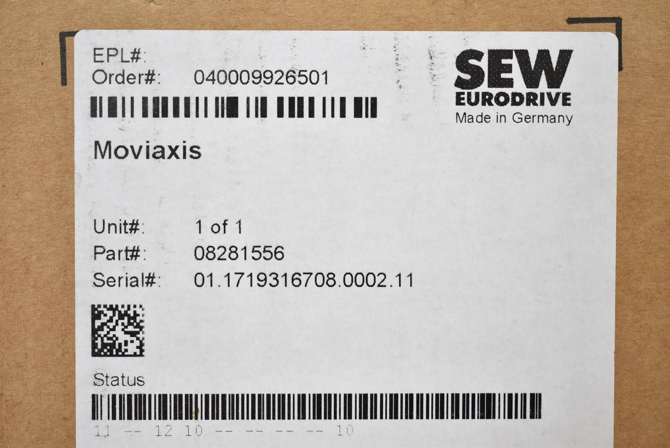 SEW Eurodrive MXP80A Servo Mehrachsverstärker Moviaxis MXP80A-075-503-00 